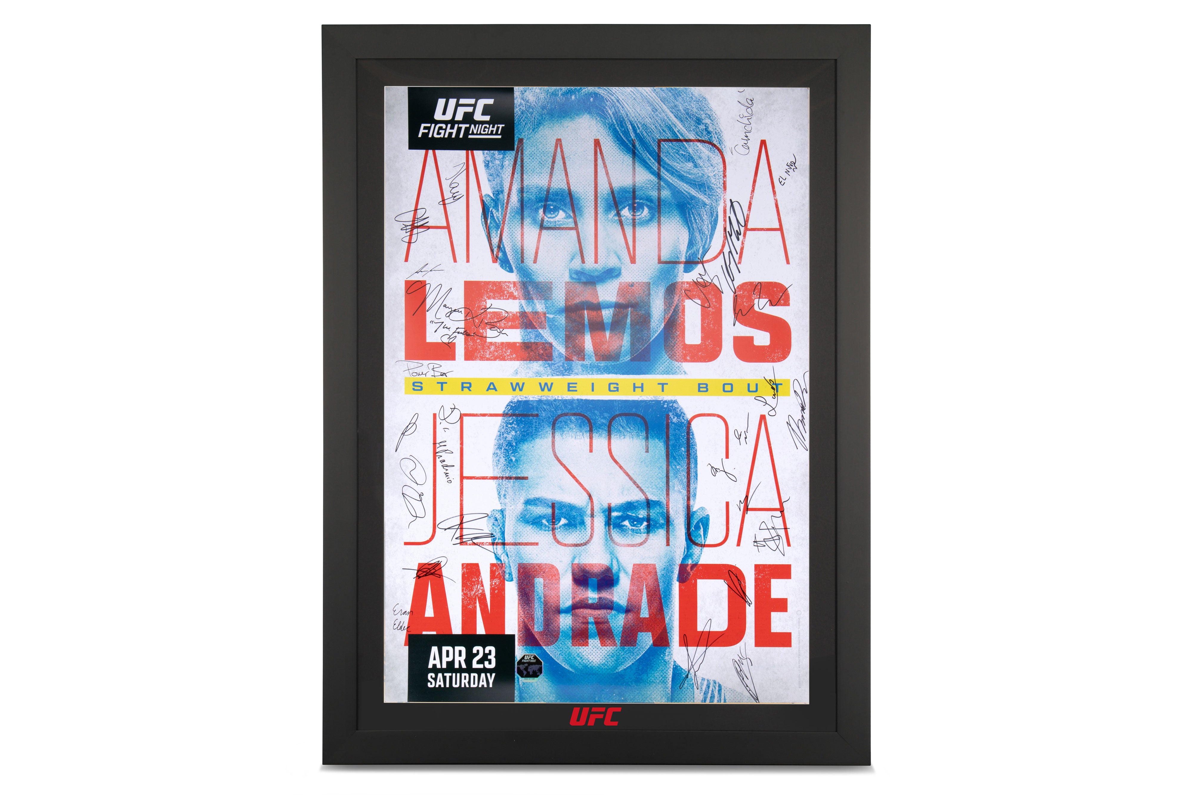 UFC Fight Night: Lemos vs Andrade Autographed Event Poster