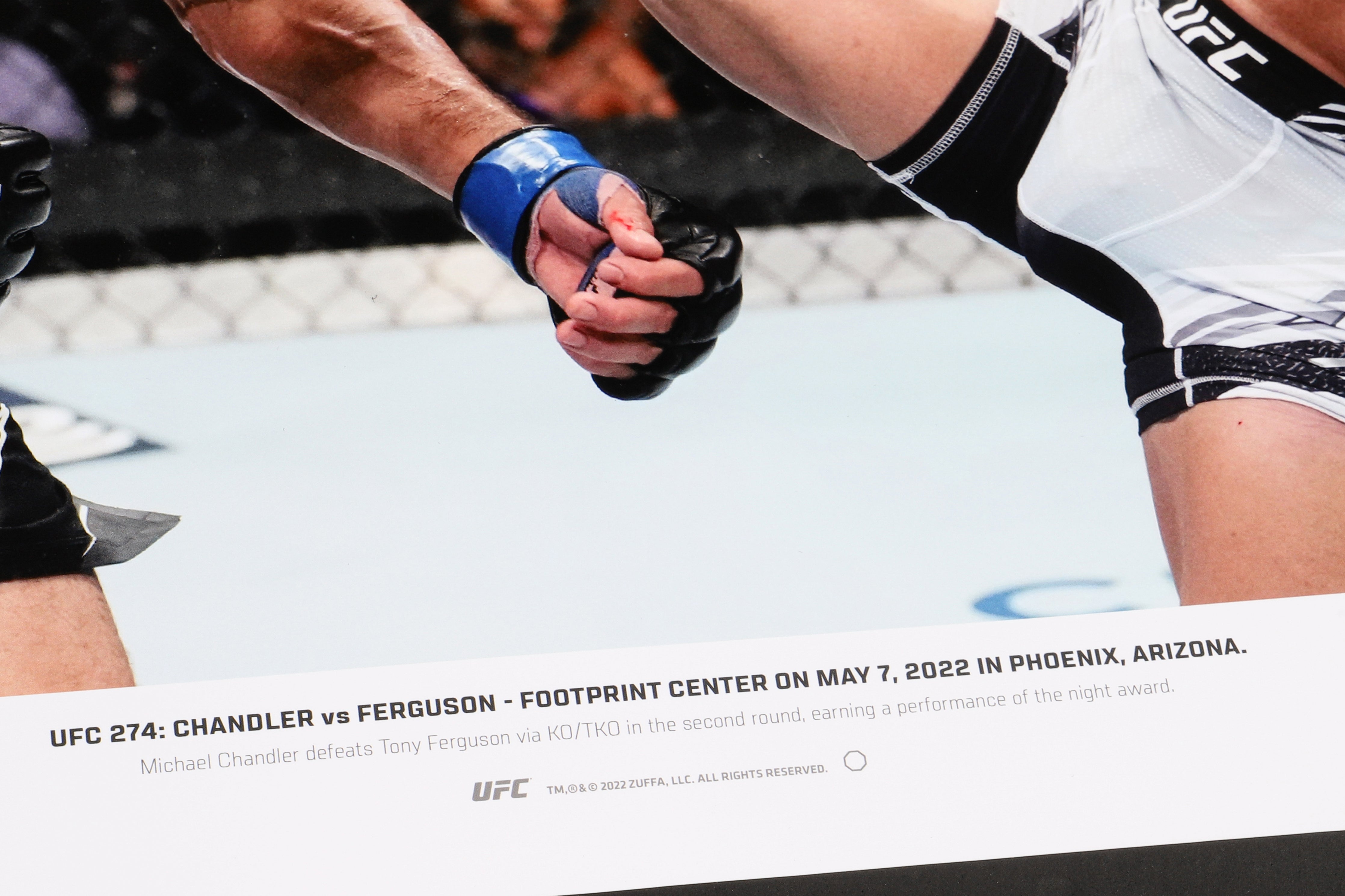 Michael Chandler Framed Signed Photo UFC 274 - Kick