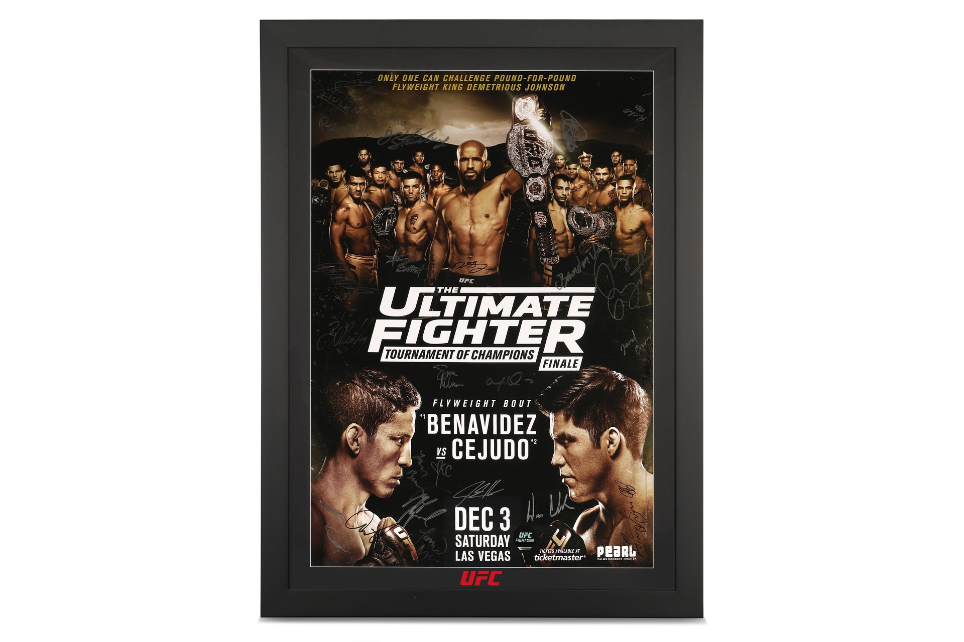 TUF 24: Tournament of Champions Autographed Event Poster