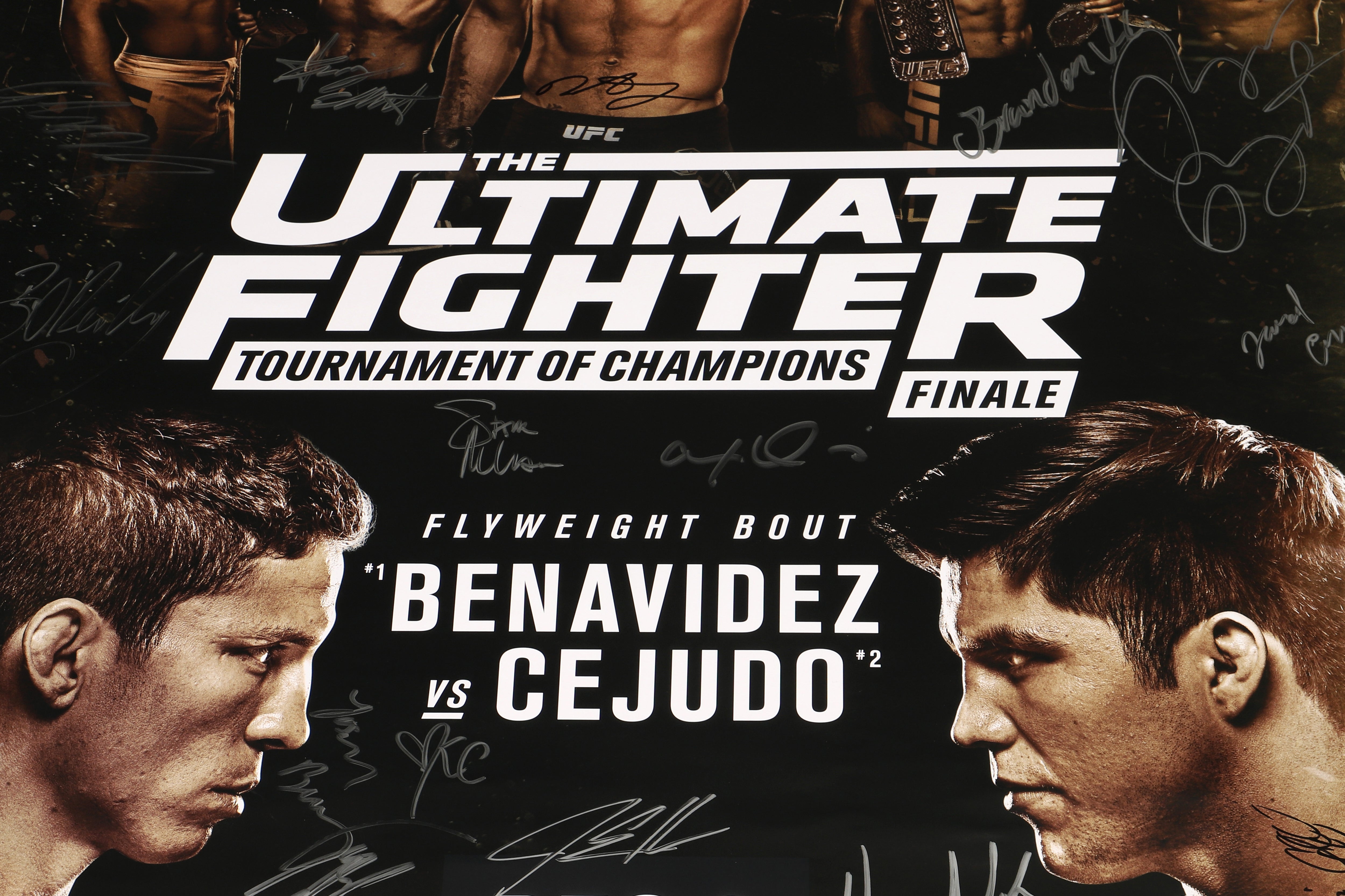 TUF 24: Tournament of Champions Autographed Event Poster