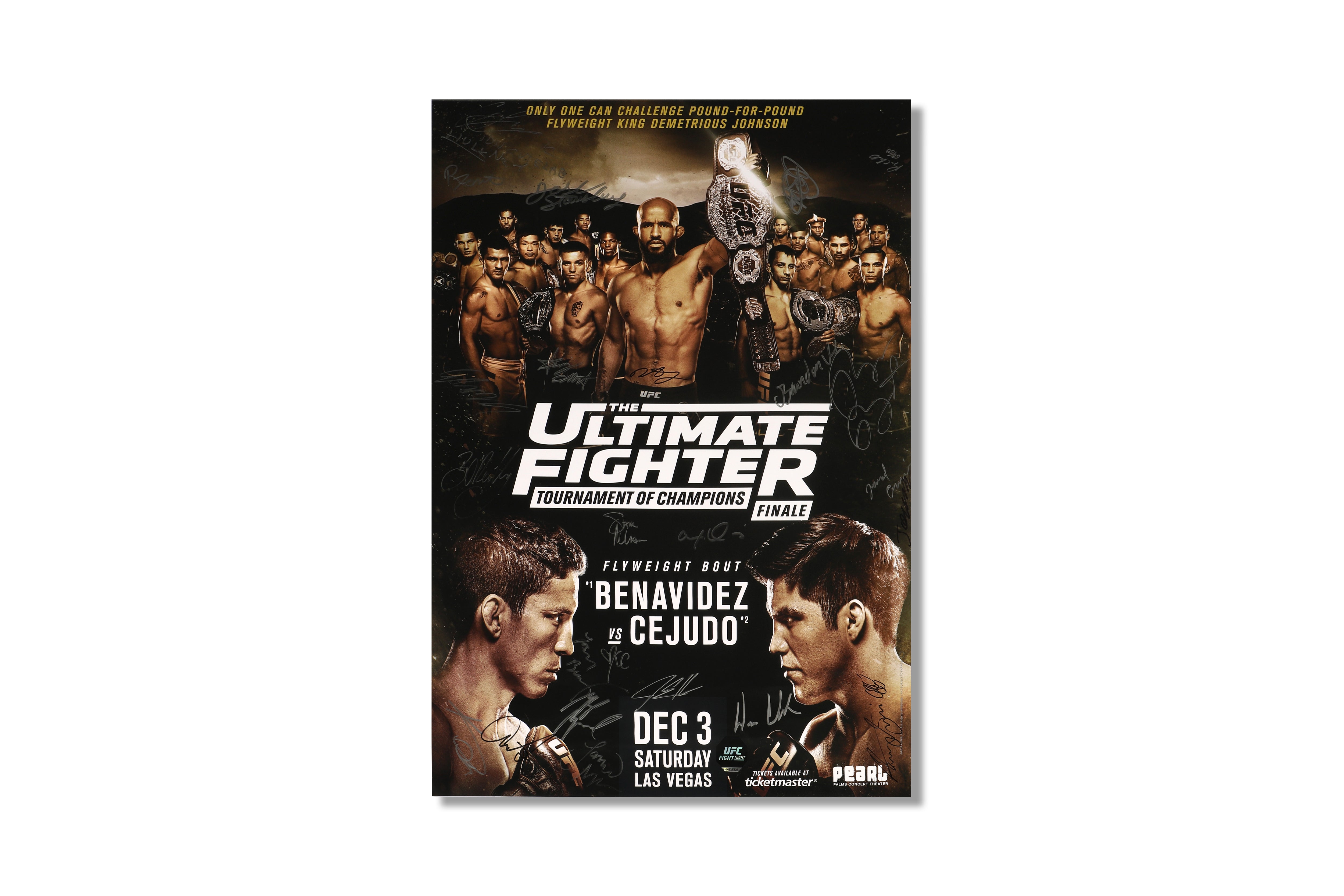 TUF 24: Tournament of Champions Autographed Event Poster