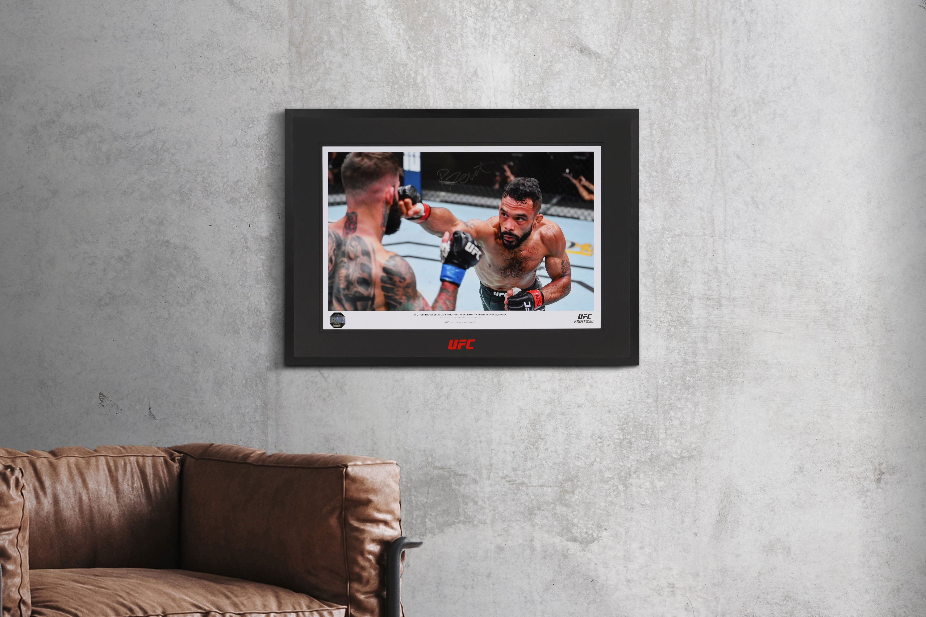 Rob Font Framed Signed Photo UFC Fight Night: Font vs Garbrandt