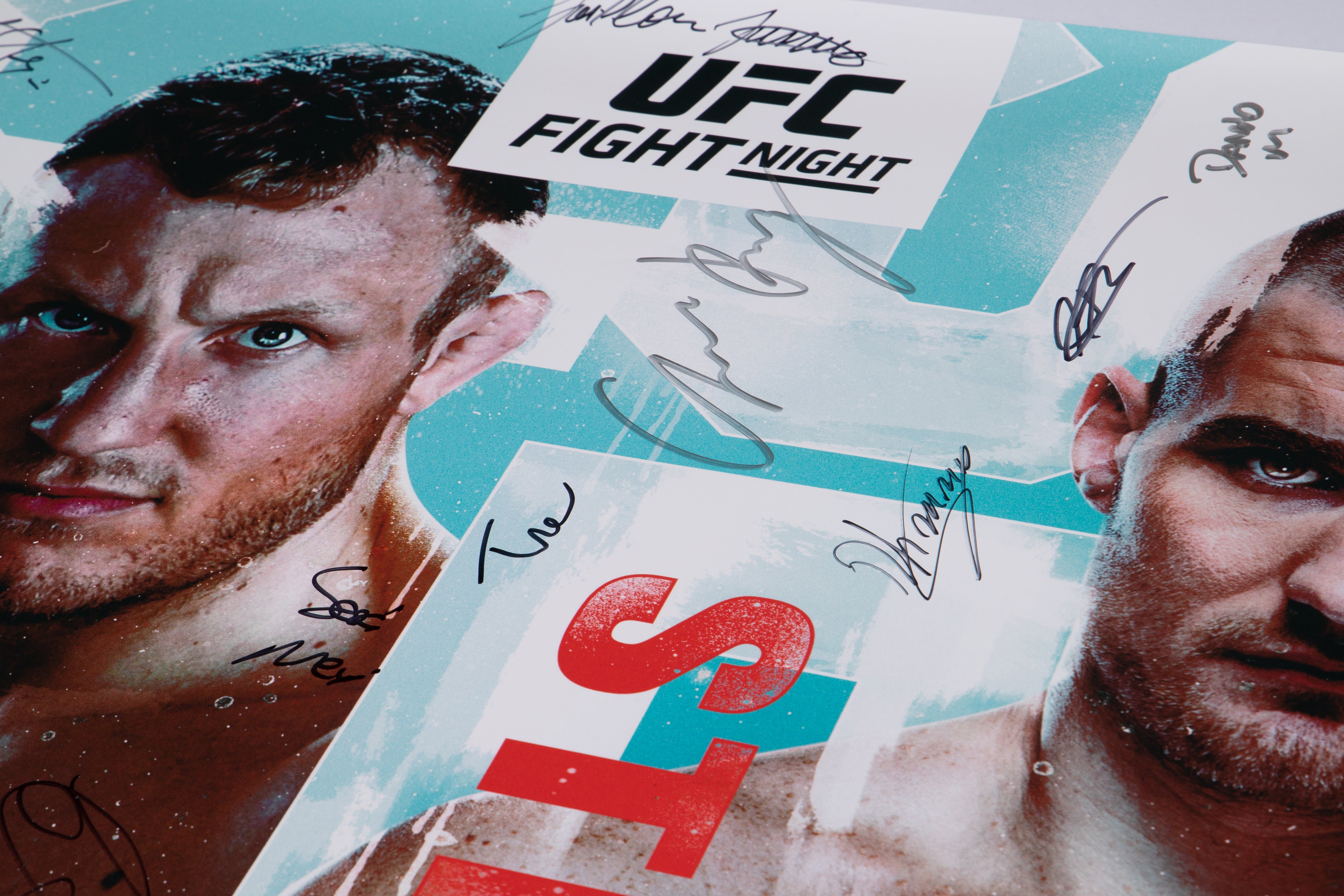 UFC Fight Night: Hermansson vs Strickland Autographed Event Poster