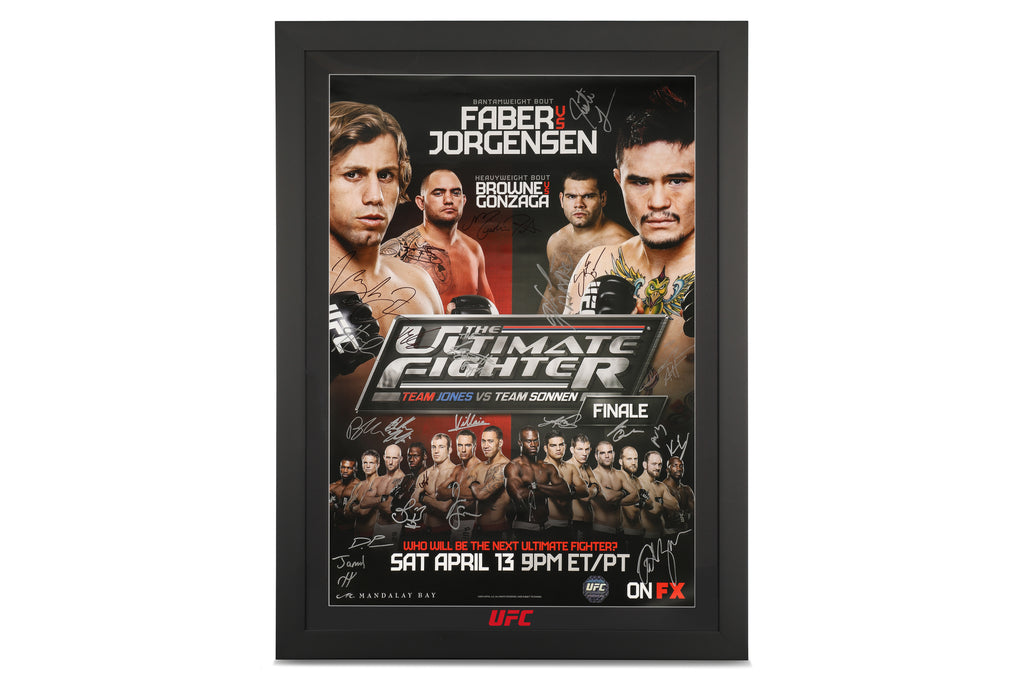 TUF 17: Team Jones vs Team Sonnen 2012 Autographed Event Poster