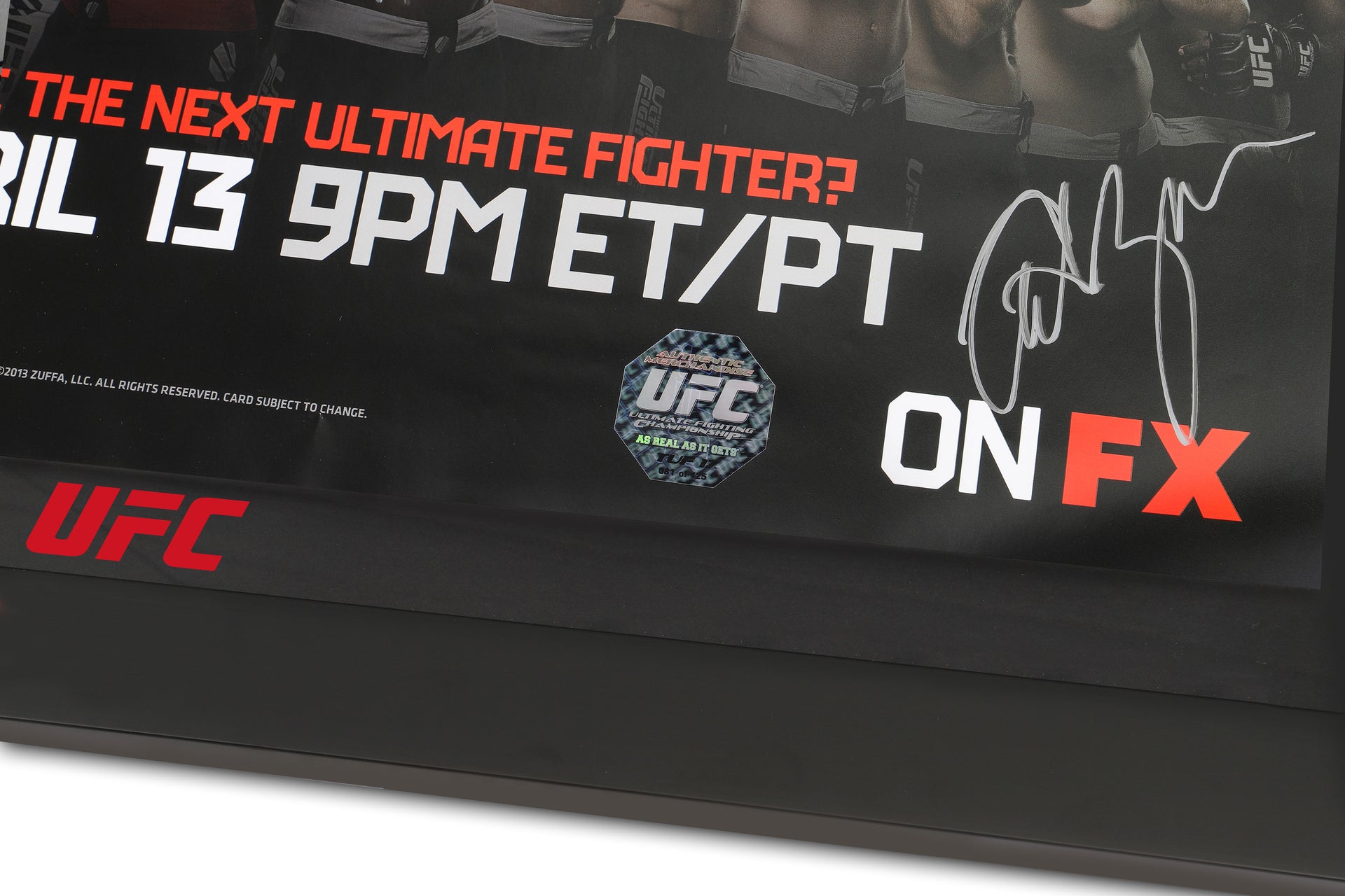 TUF 17: Team Jones vs Team Sonnen 2012 Autographed Event Poster
