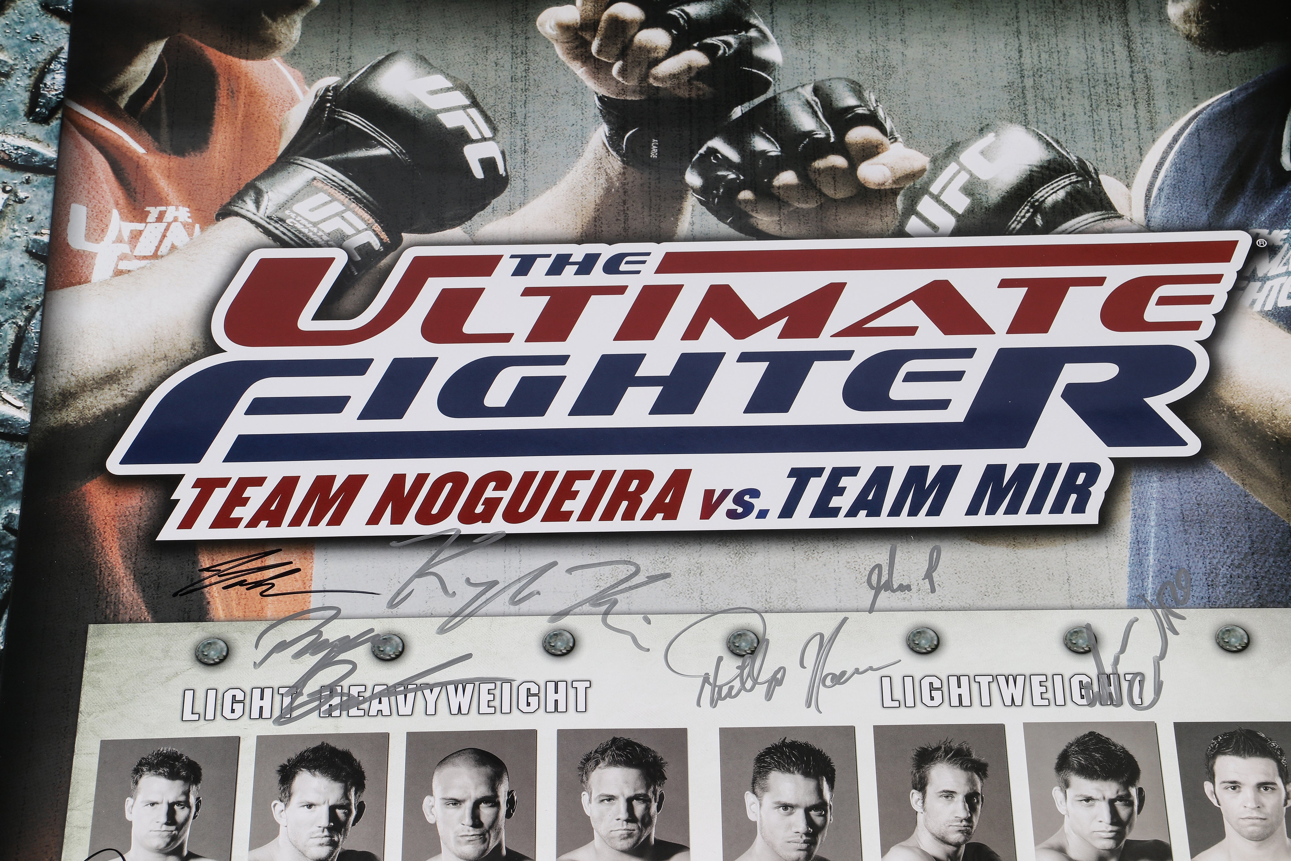 TUF 8: Team Nogueira vs Team Mir Autographed Poster