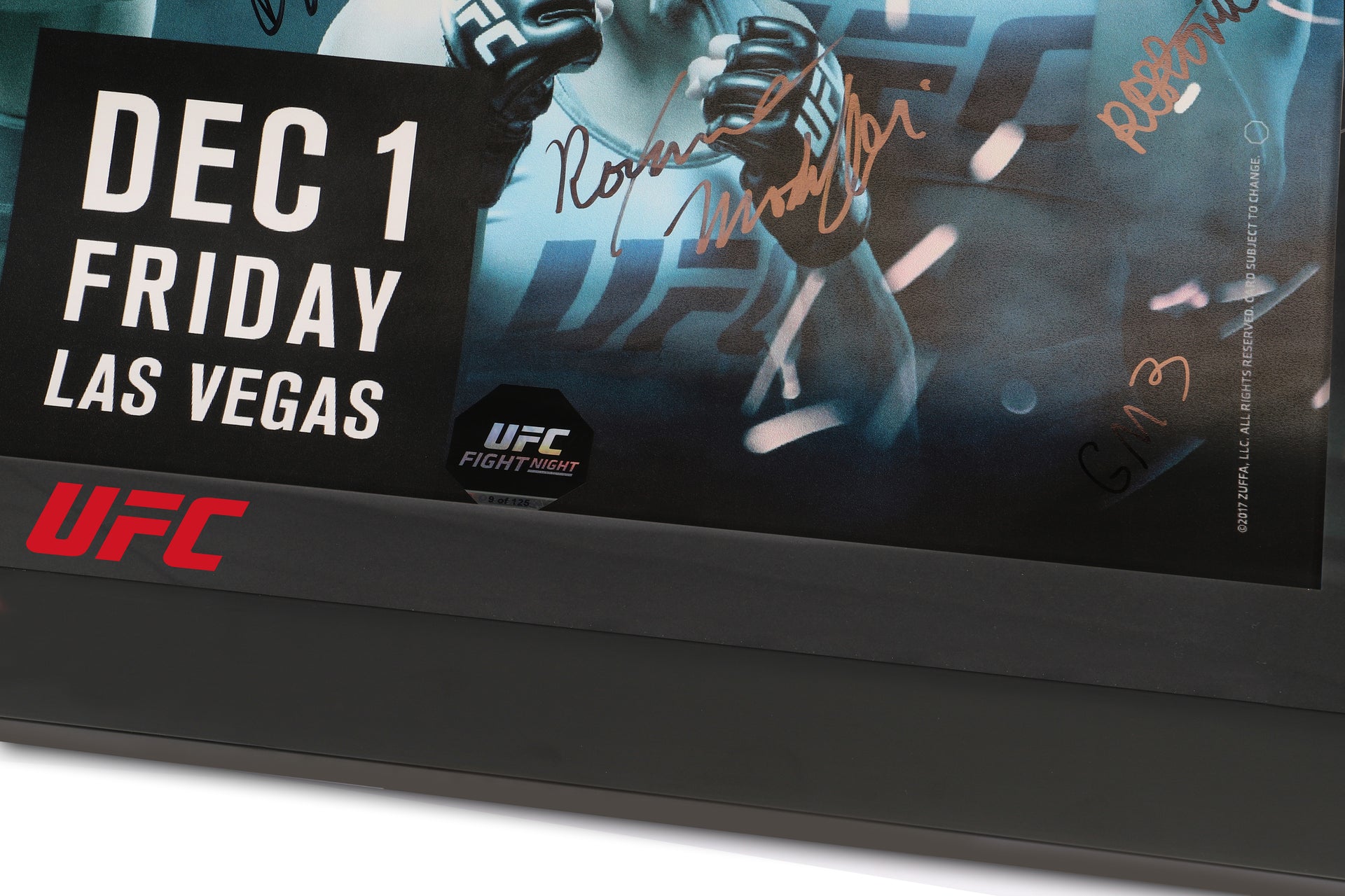 TUF 26: Team Alvarez vs Team Gaethje Autographed Event Poster