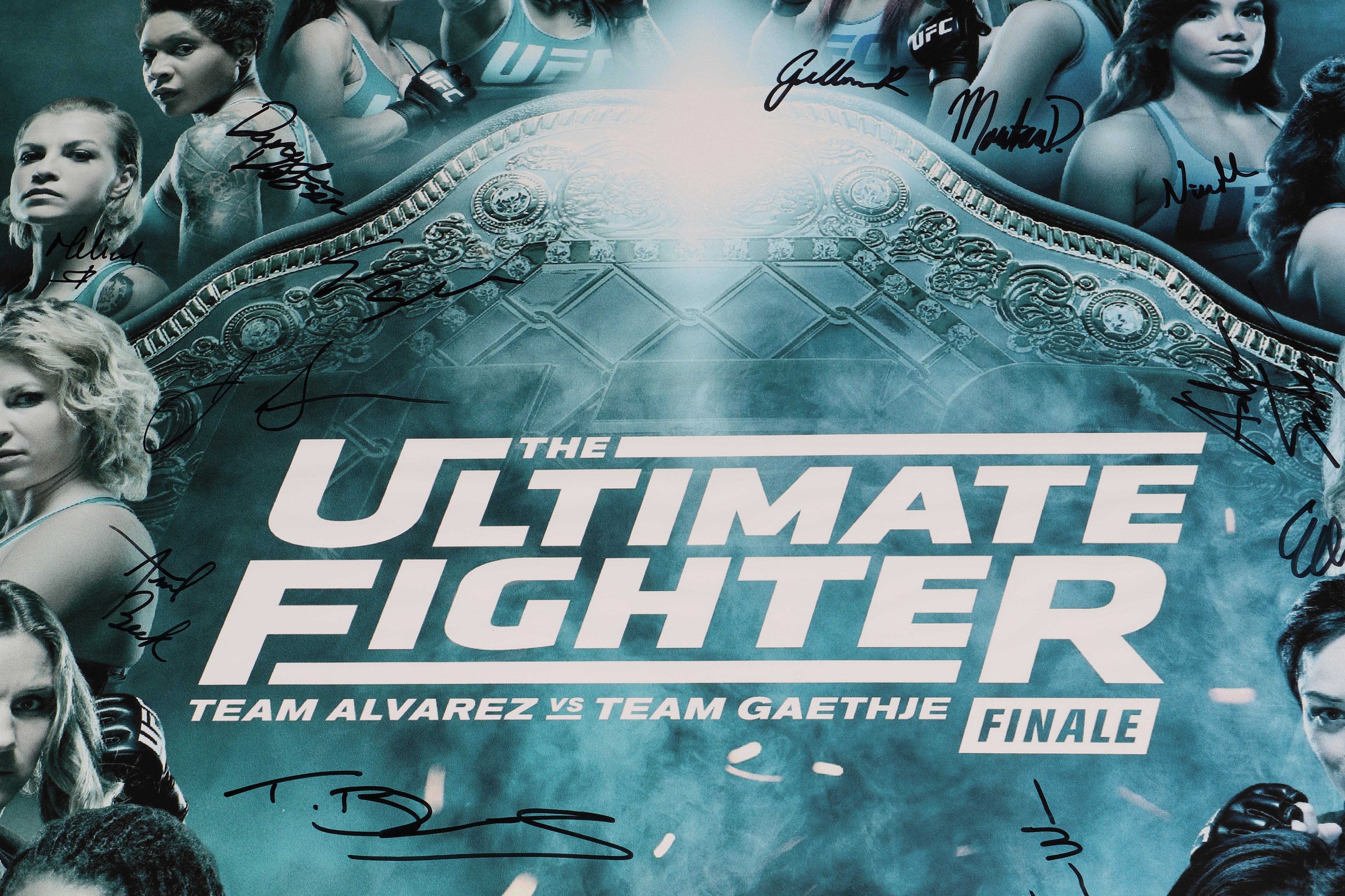 TUF 26: Team Alvarez vs Team Gaethje Autographed Event Poster