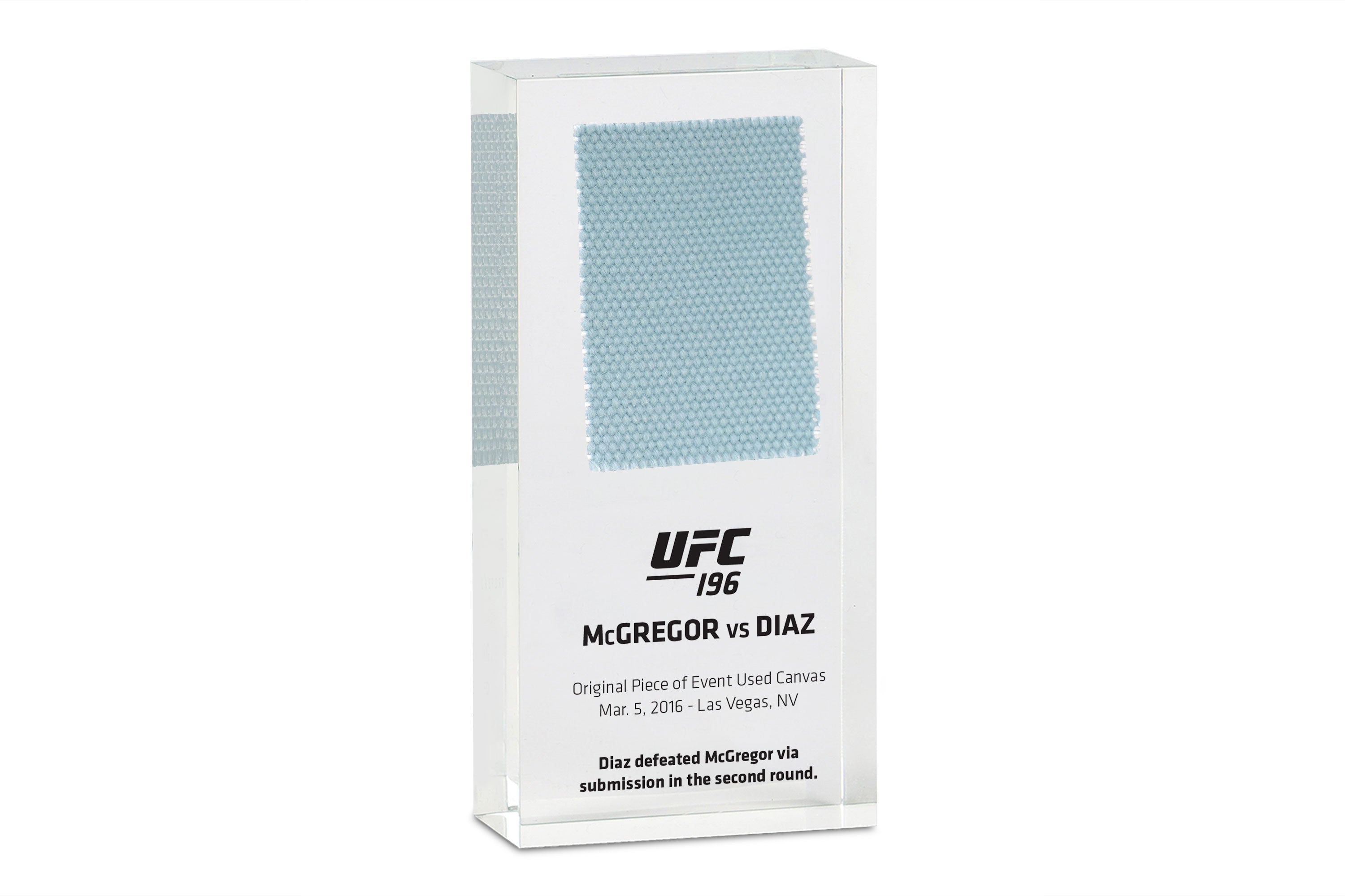 Official authenticated Nate Diaz vs McGregor canvas in acrylic