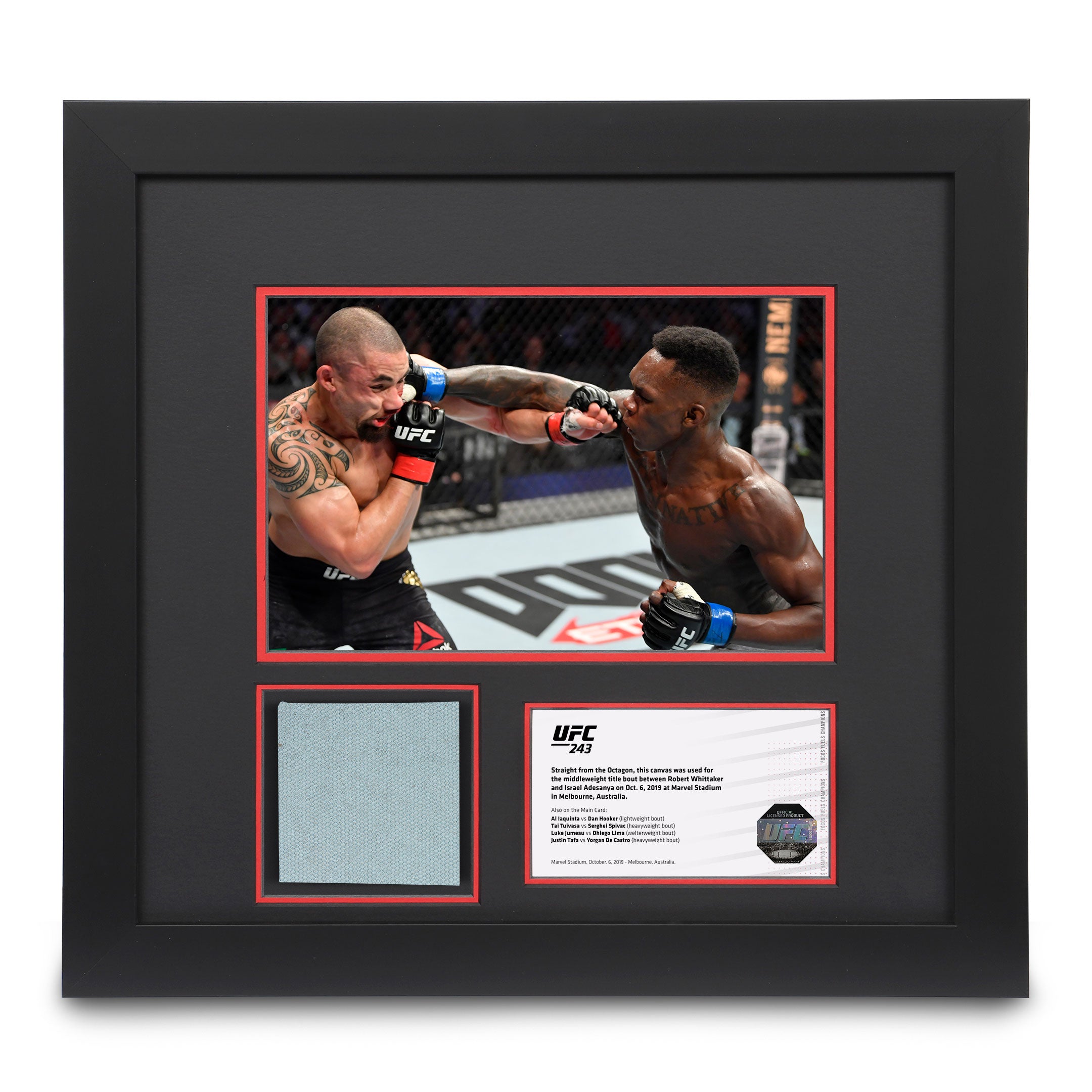 UFC 243: Whittaker vs Adesanya Canvas & Photo - Whittaker vs Adesanya