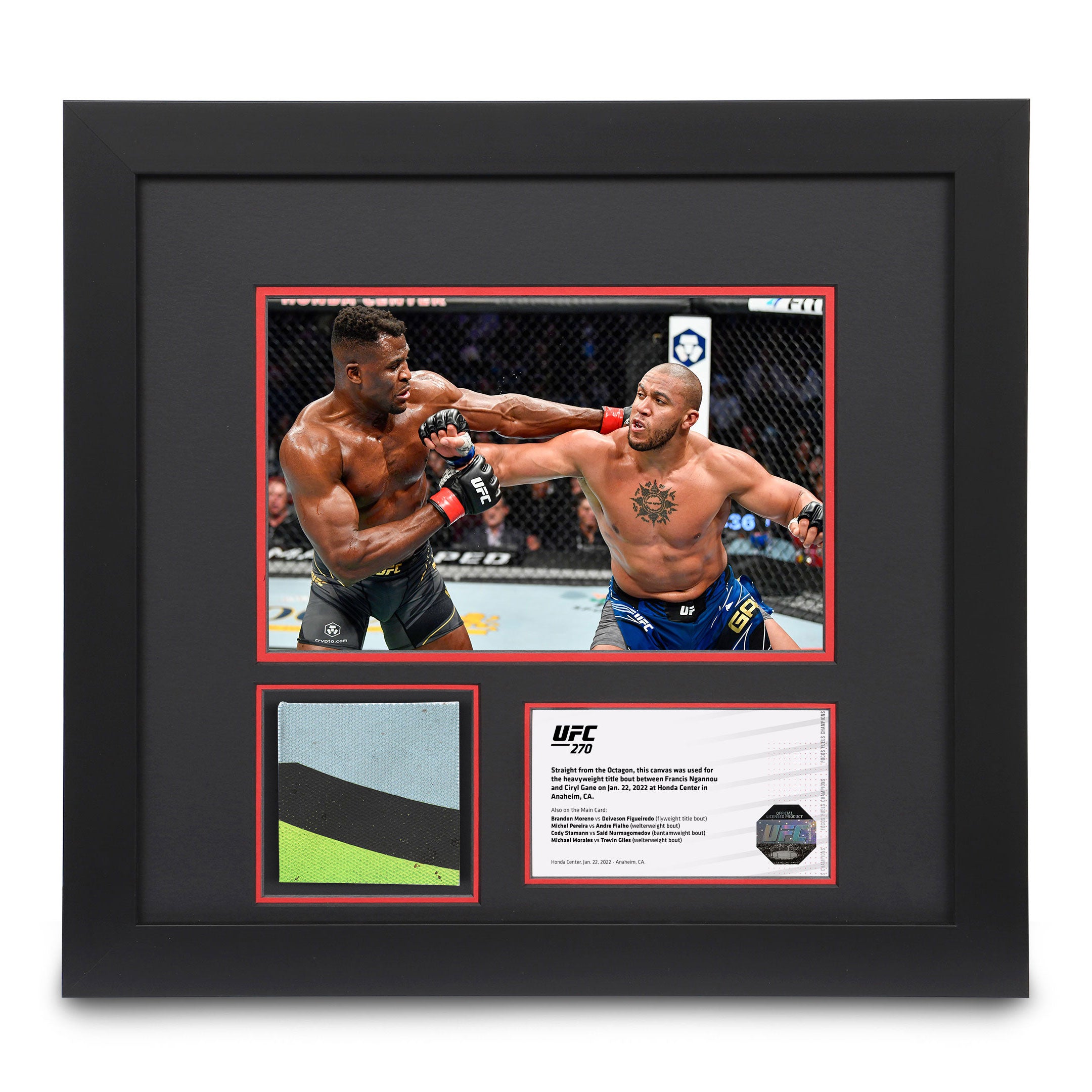 Canvas & Photo from the Ngannou vs Gane UFC 270 event 