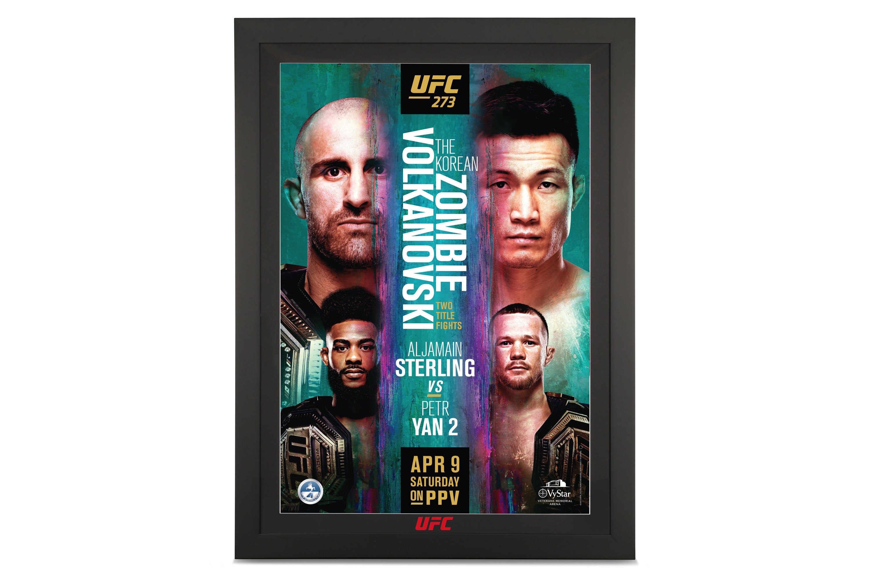 UFC 273: Volkanovski vs The Korean Zombie Autographed Poster