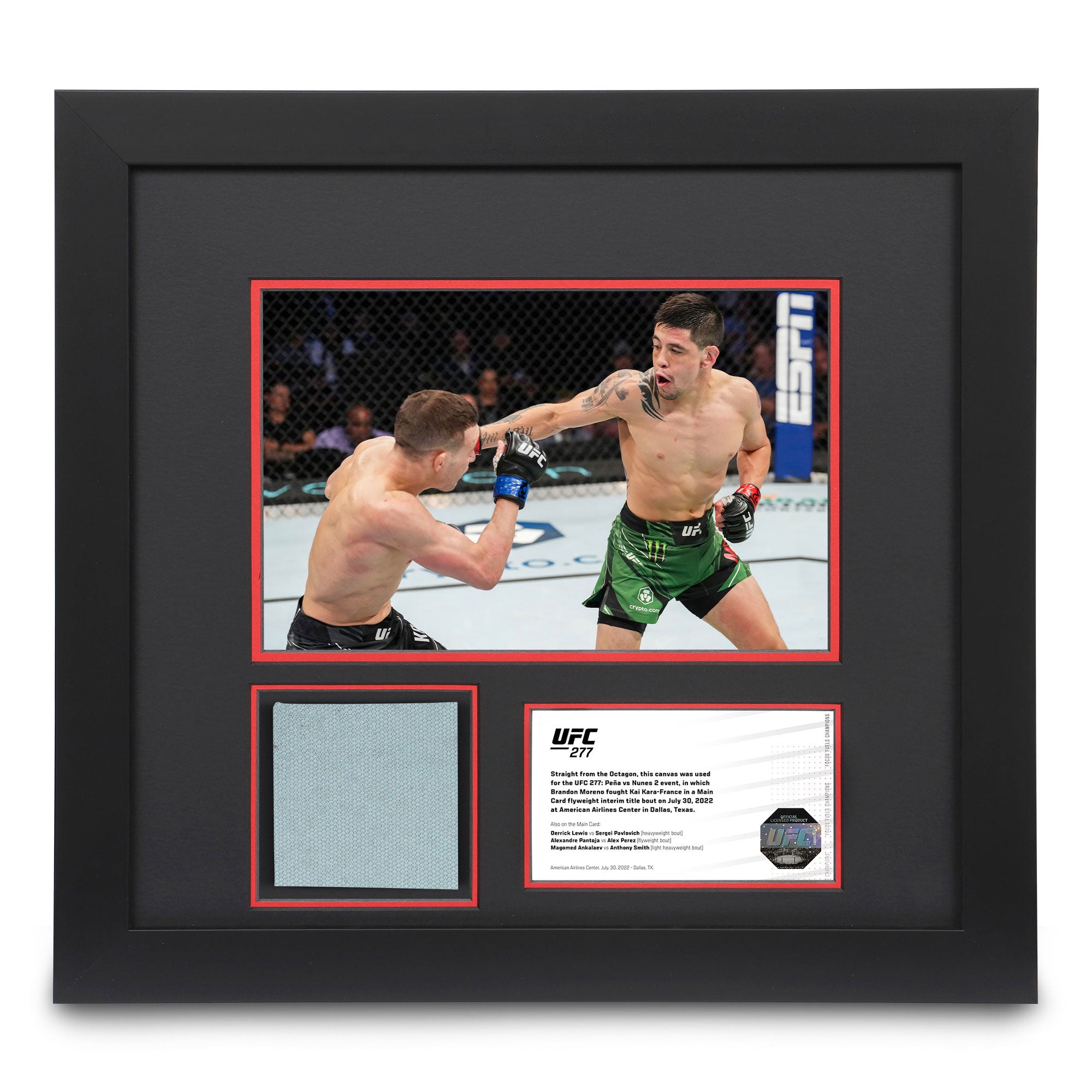 Brandon Moreno vs Kai Kara-France 2 canvas and photo