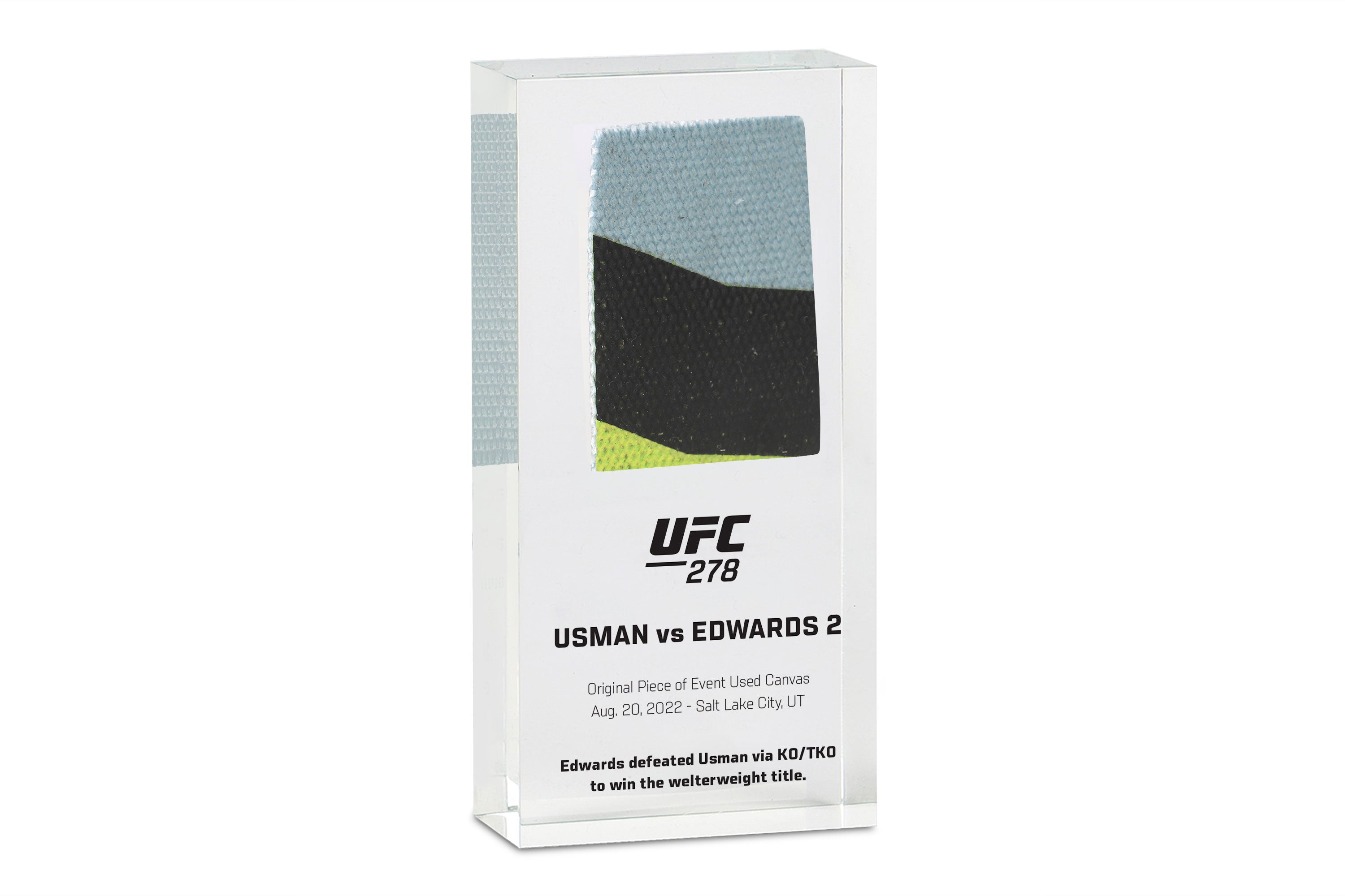 UFC 278: Usman vs Edwards 2 Canvas in Acrylic