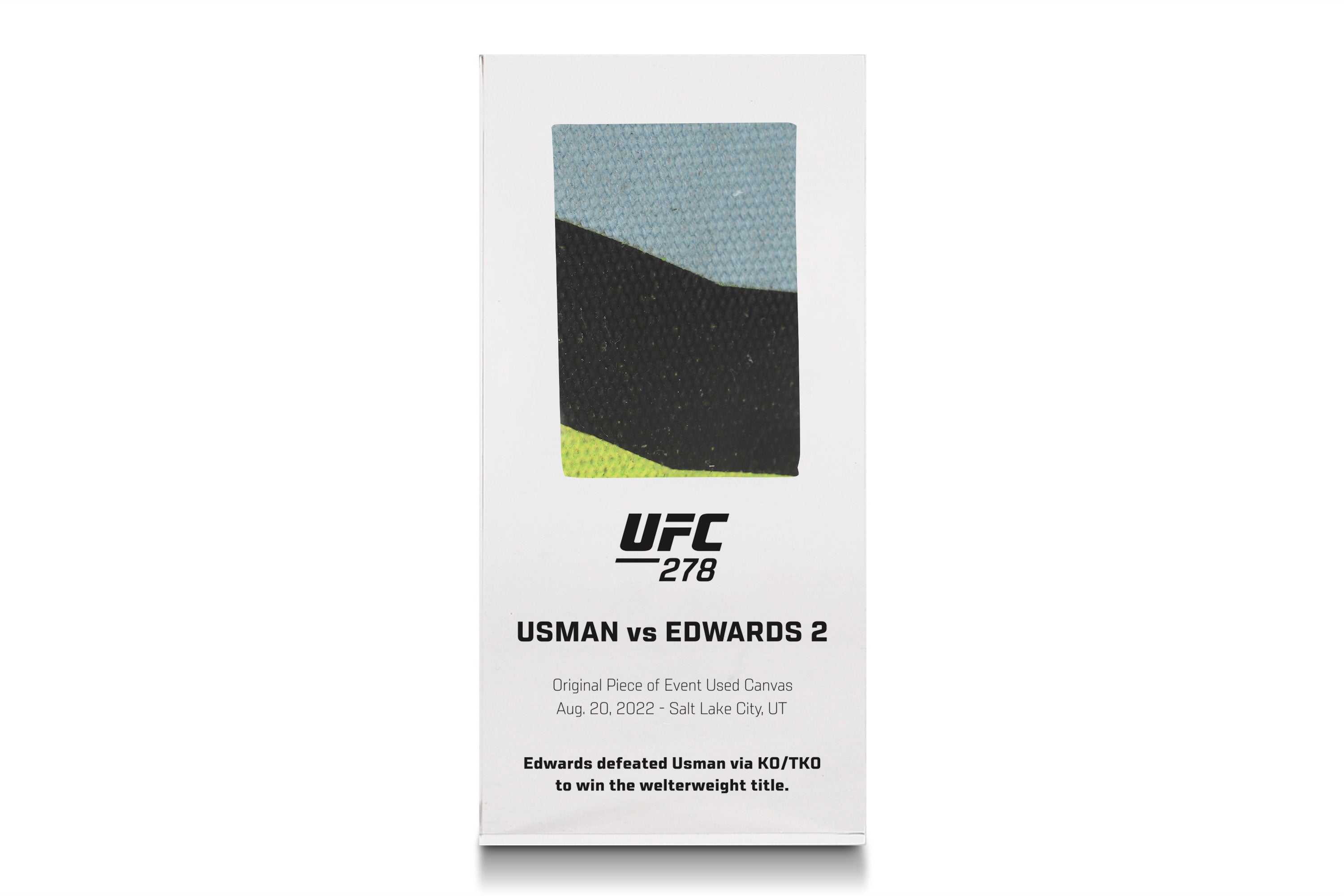UFC 278: Usman vs Edwards 2 Canvas in Acrylic
