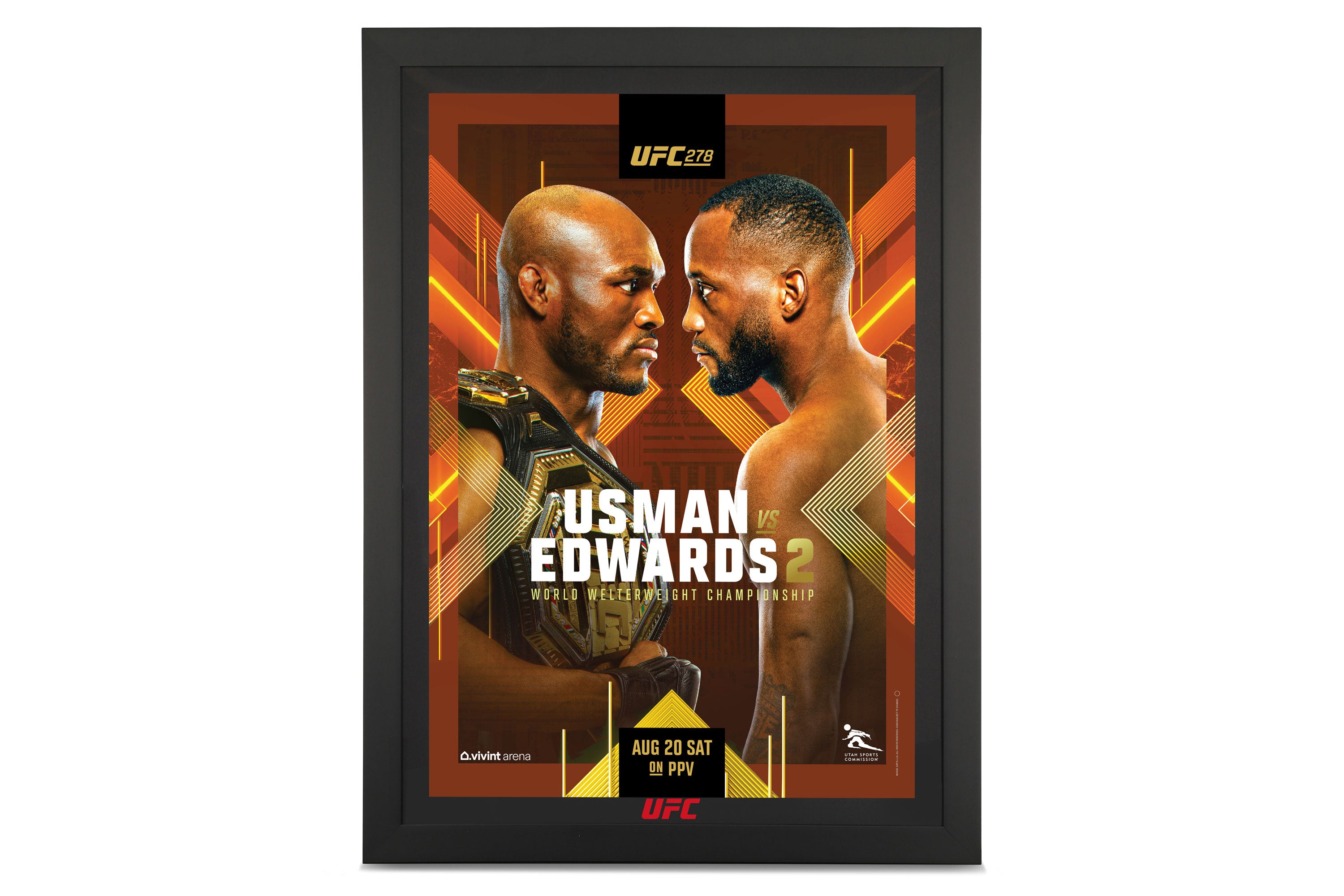 UFC 278: Usman vs Edwards 2 Autographed Event Poster