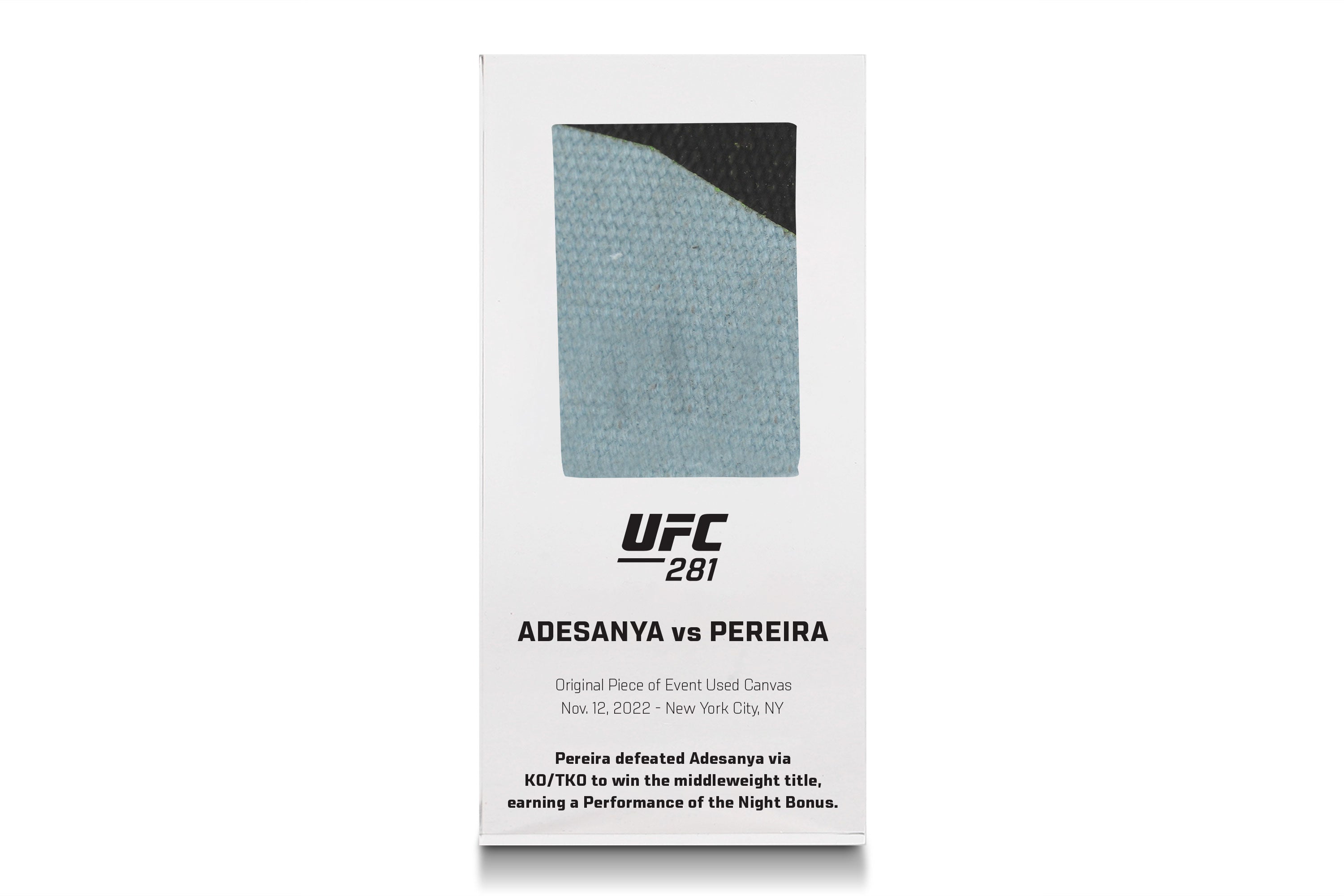 UFC 281: Adesanya vs Pereira Canvas in Acrylic