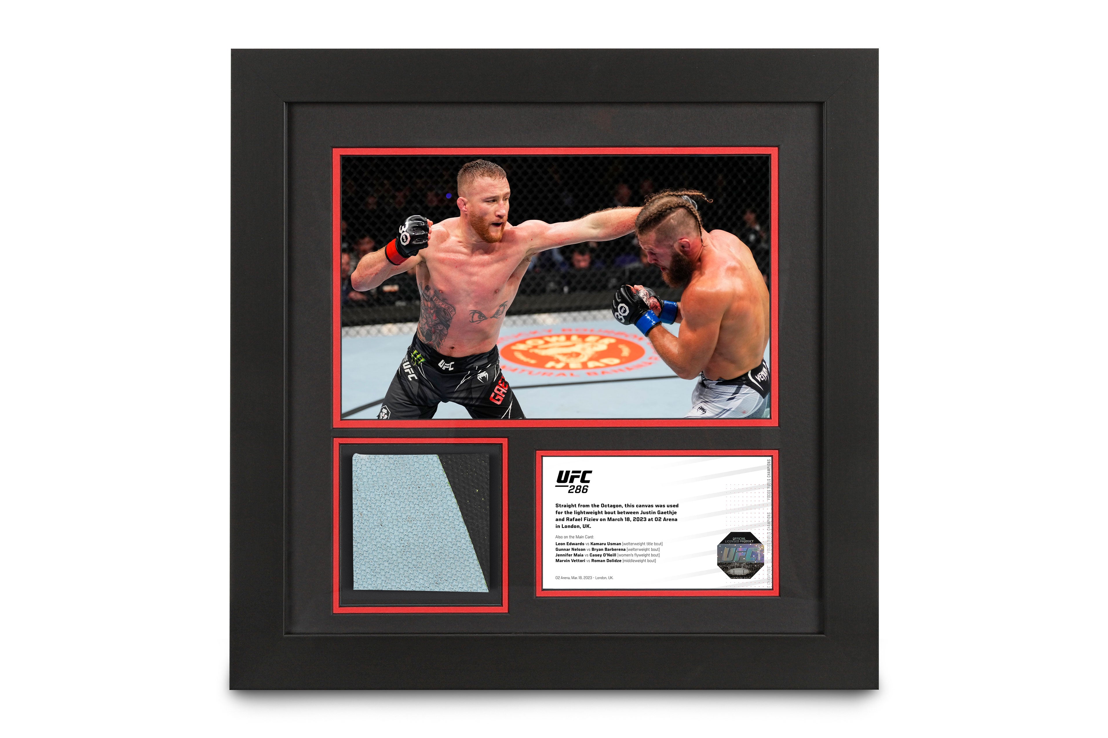 UFC 286 Memorabilia, UFC 286 Official Poster & Fight Worn Gear