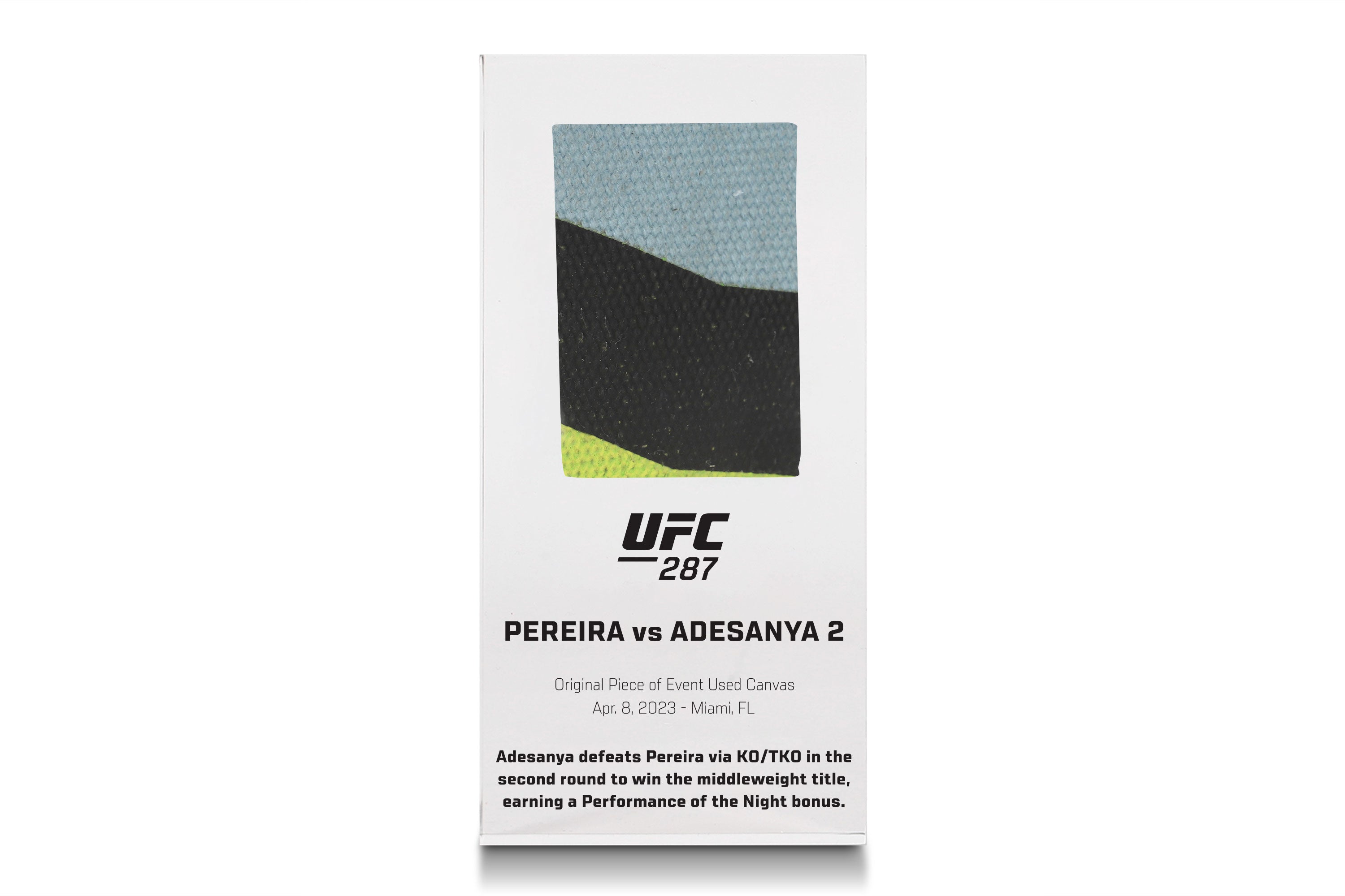 UFC 287: Pereira vs Adesanya 2 Canvas in Acrylic