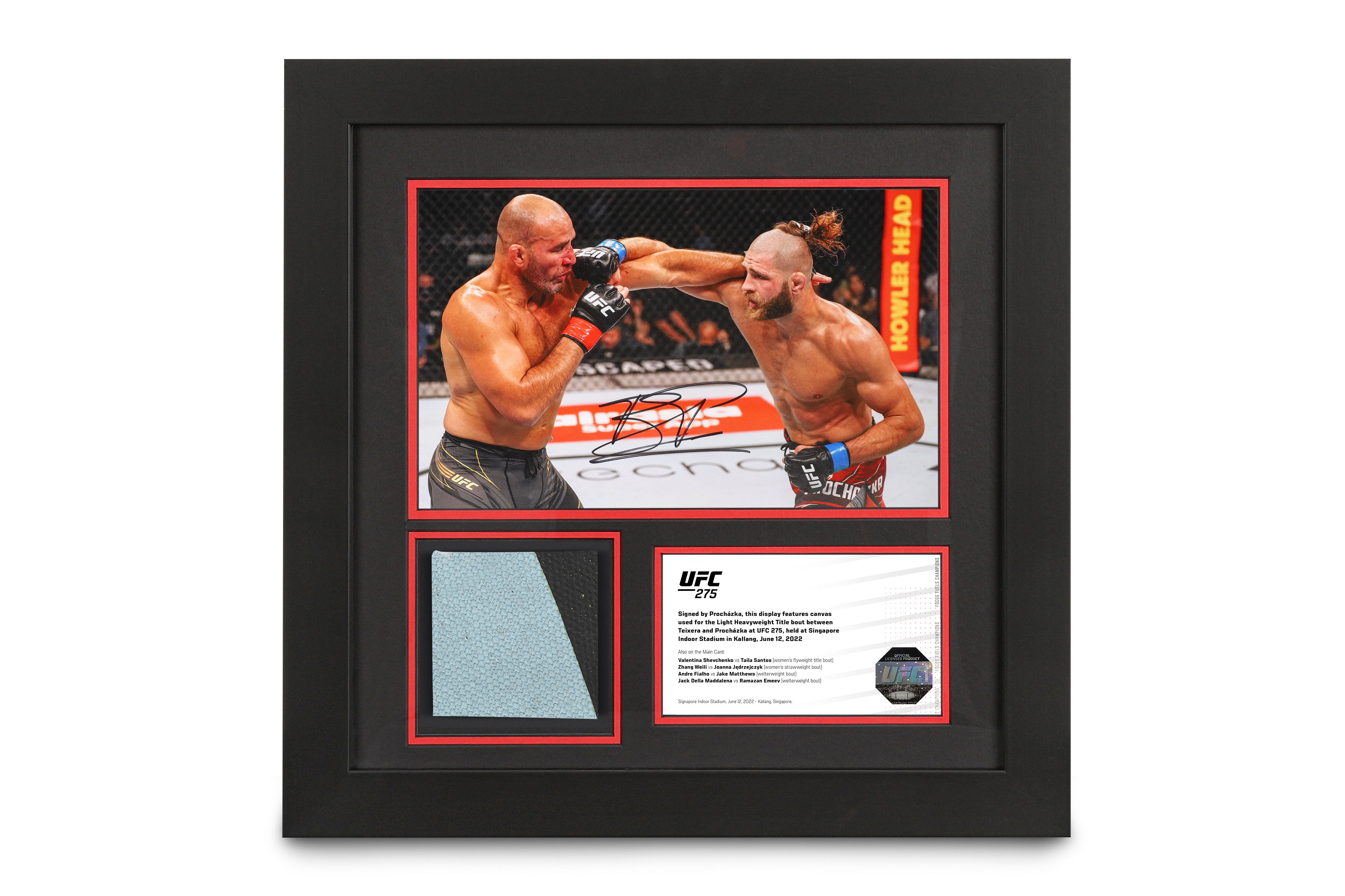 Jiří Procházka Signed Canvas & Photo - UFC 275: Teixeira vs Procházka