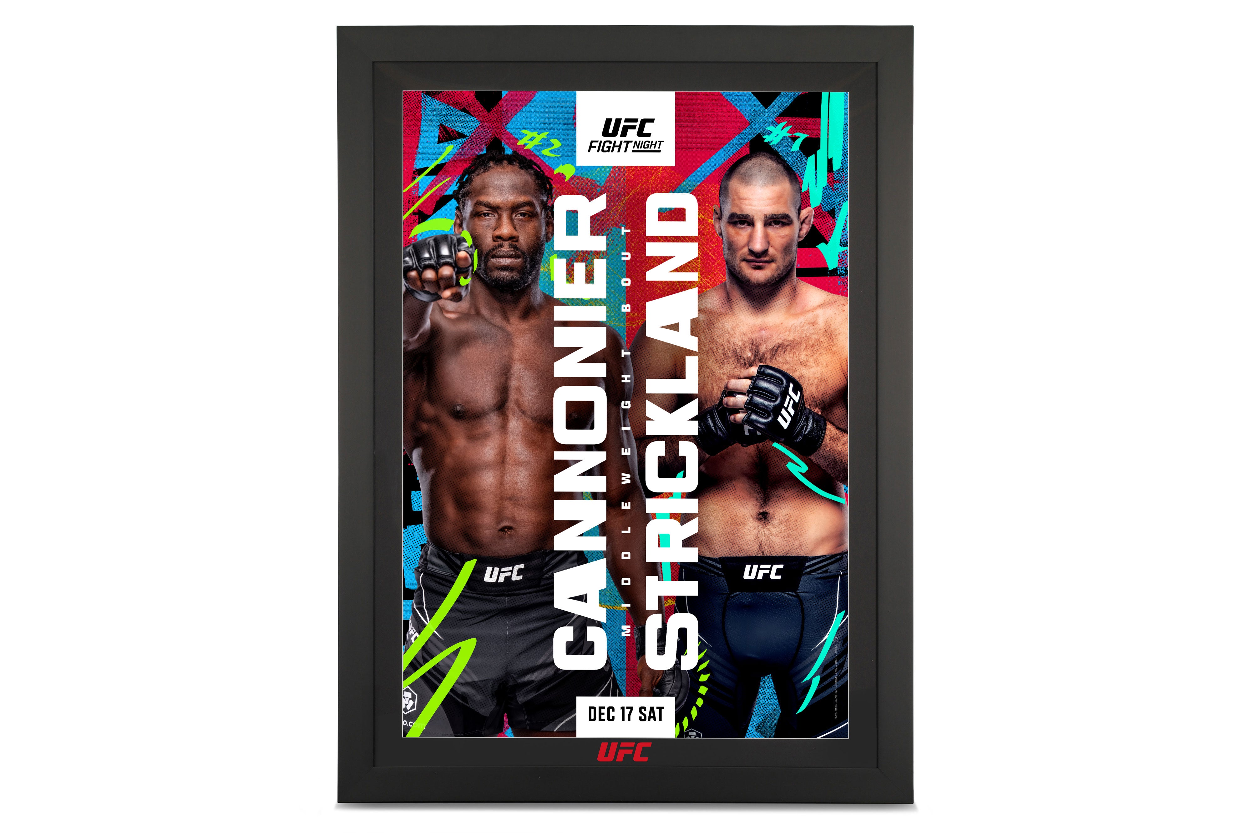 UFC Fight Night: Cannonier vs Strickland Autographed Event Poster (FN119)