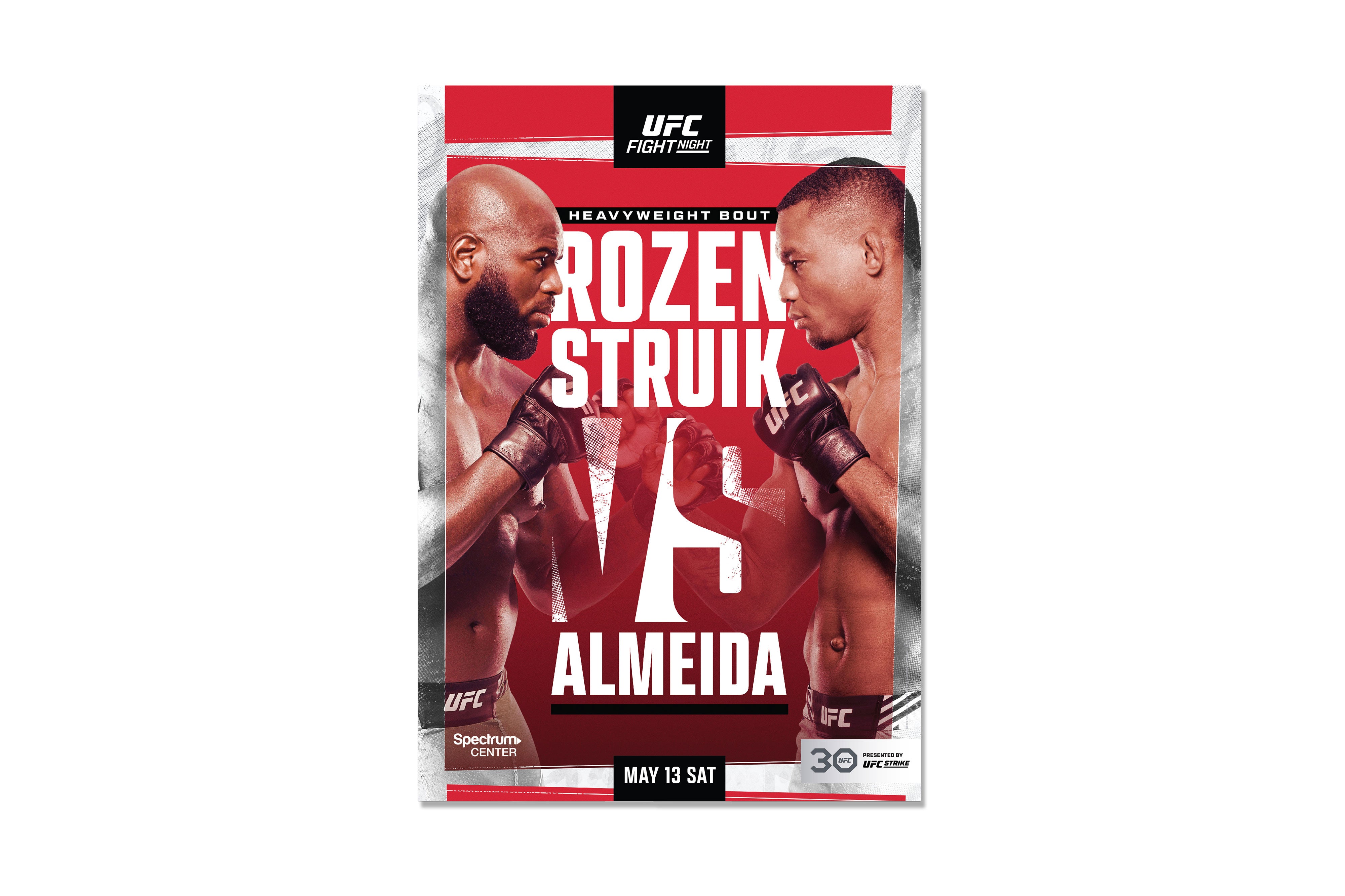 UFC on ABC: Rozenstruik vs Almeida Autographed Event Poster