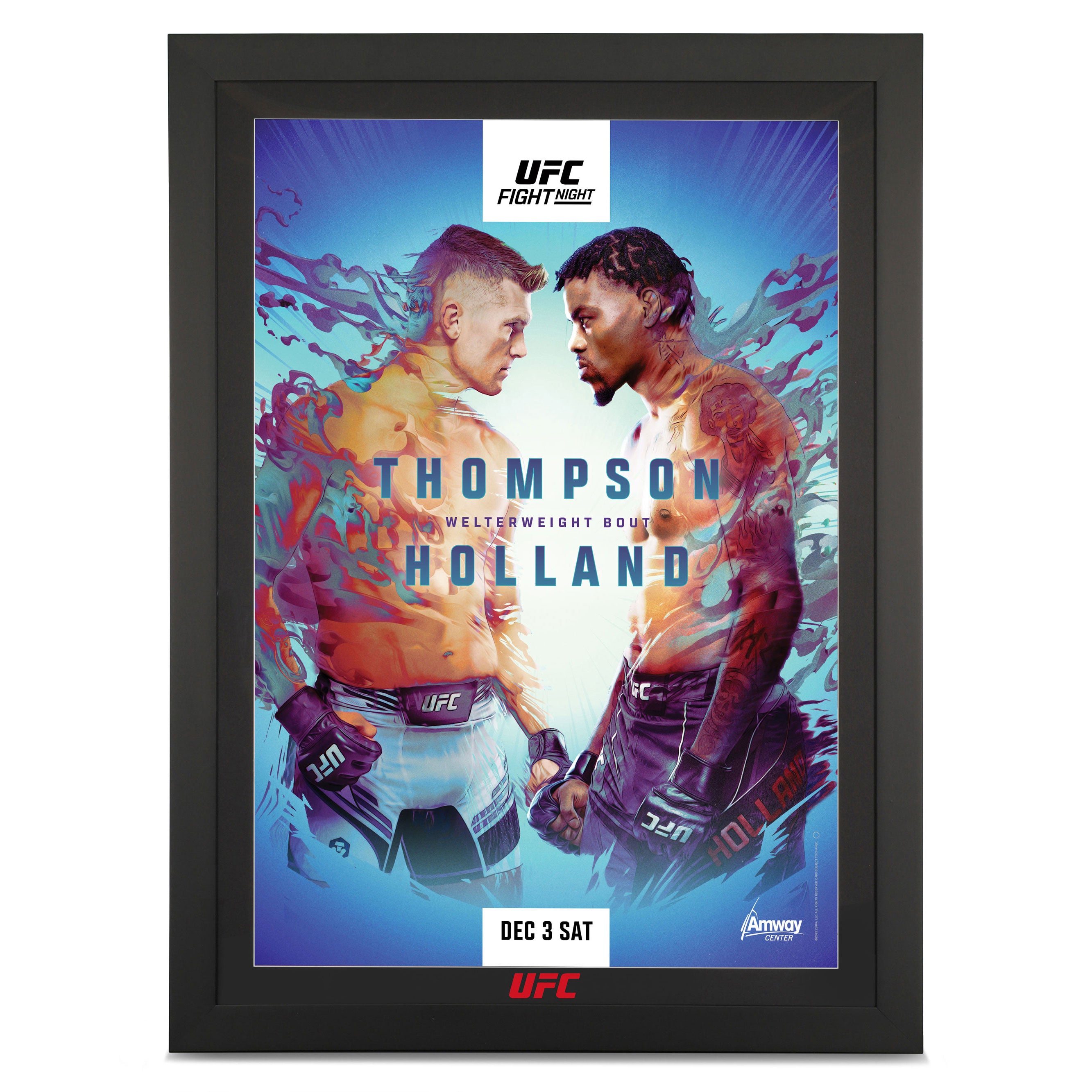 UFC Fight Night: Thompson vs Holland Autographed Event Poster