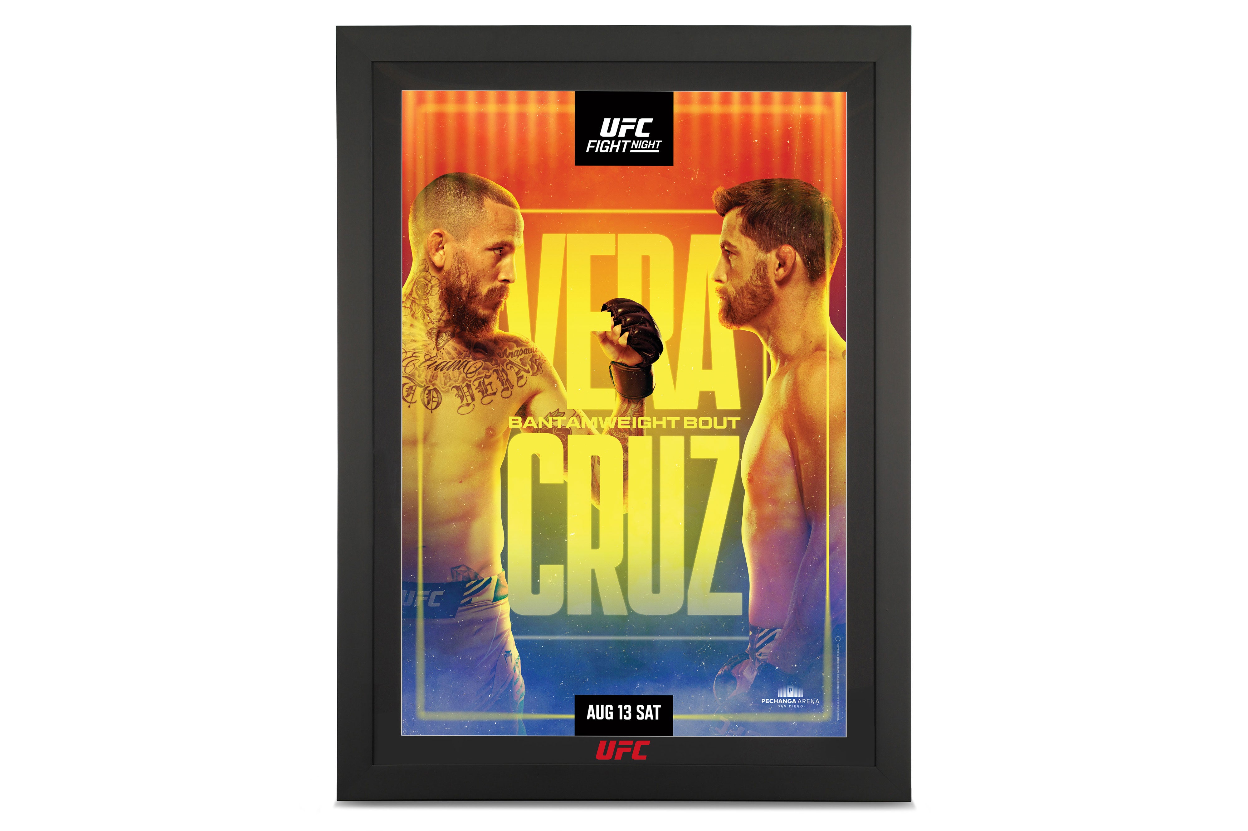 Authentic signed event poster from UFC Fight Night