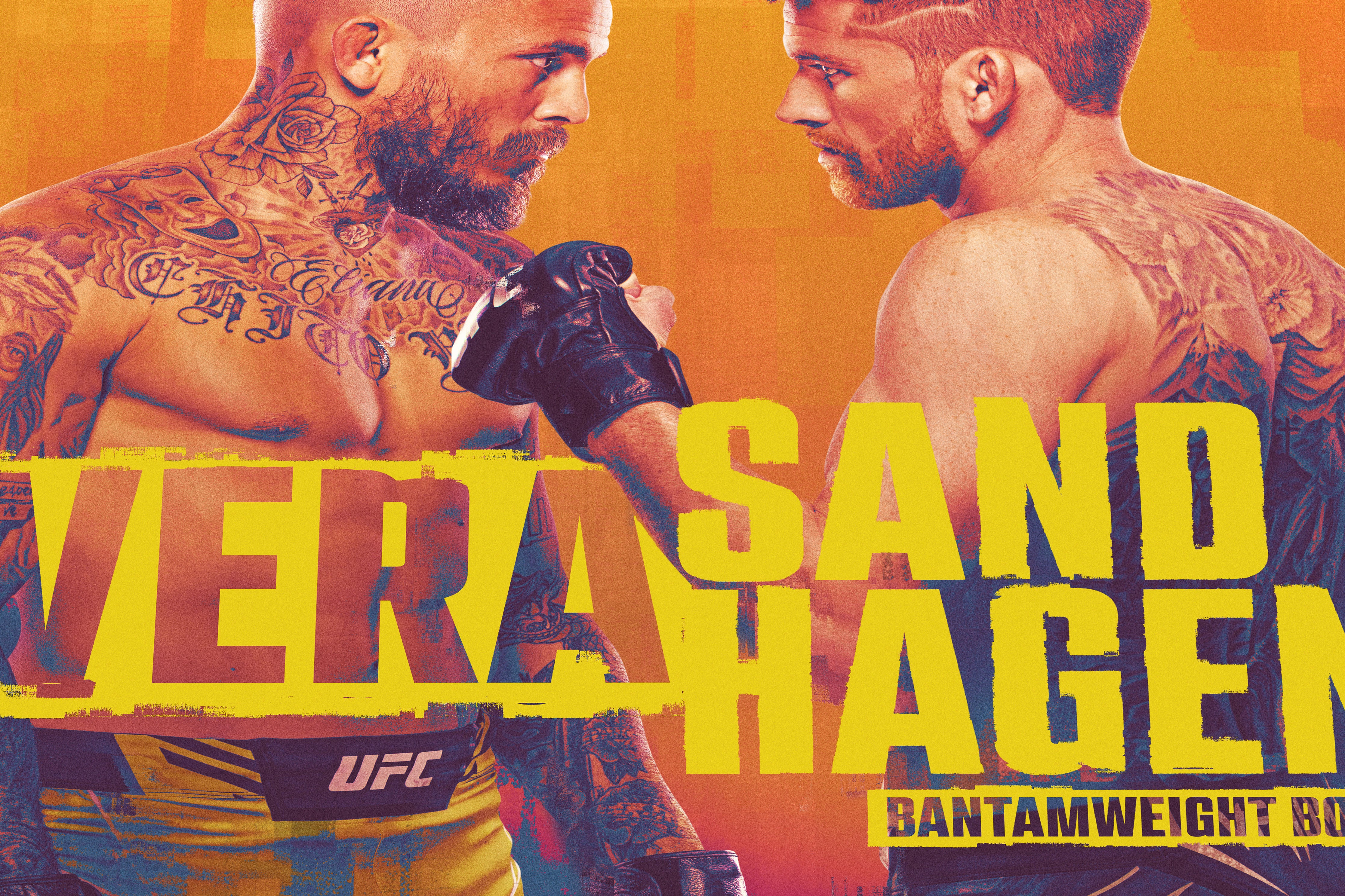 UFC Fight Night: Vera vs Sandhagen Autographed Event Poster