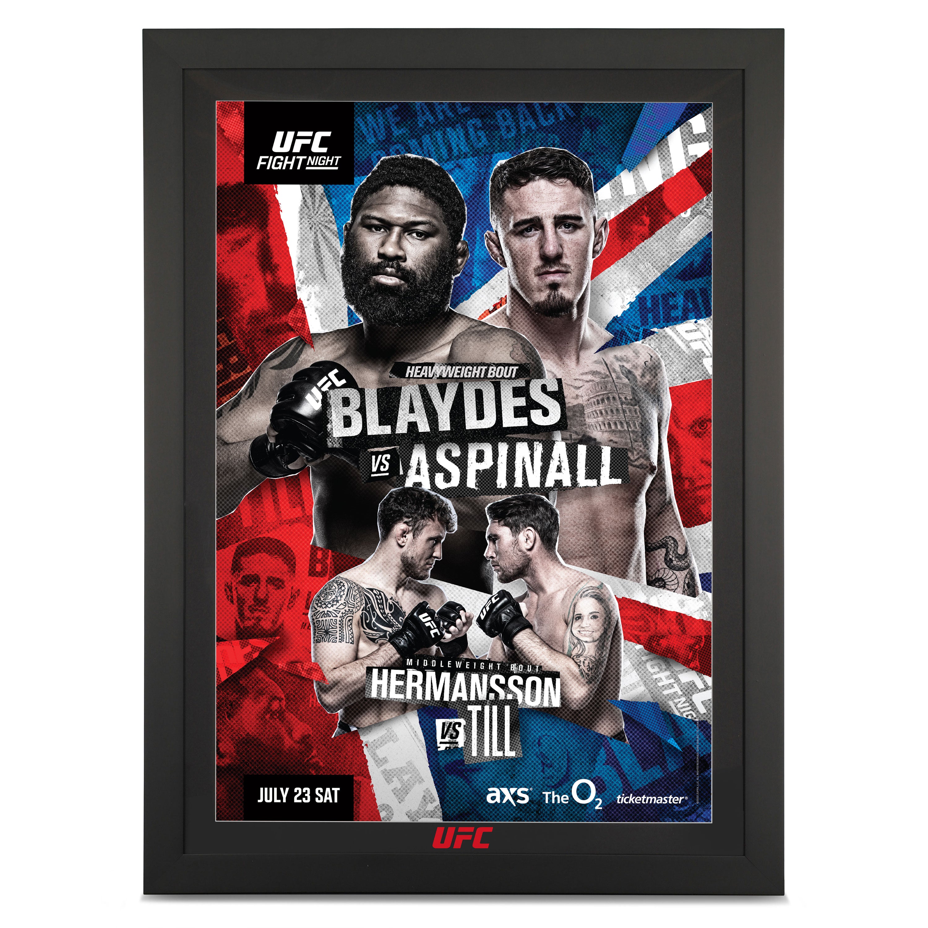 Fight Night Blaydes vs Aspinall Poster