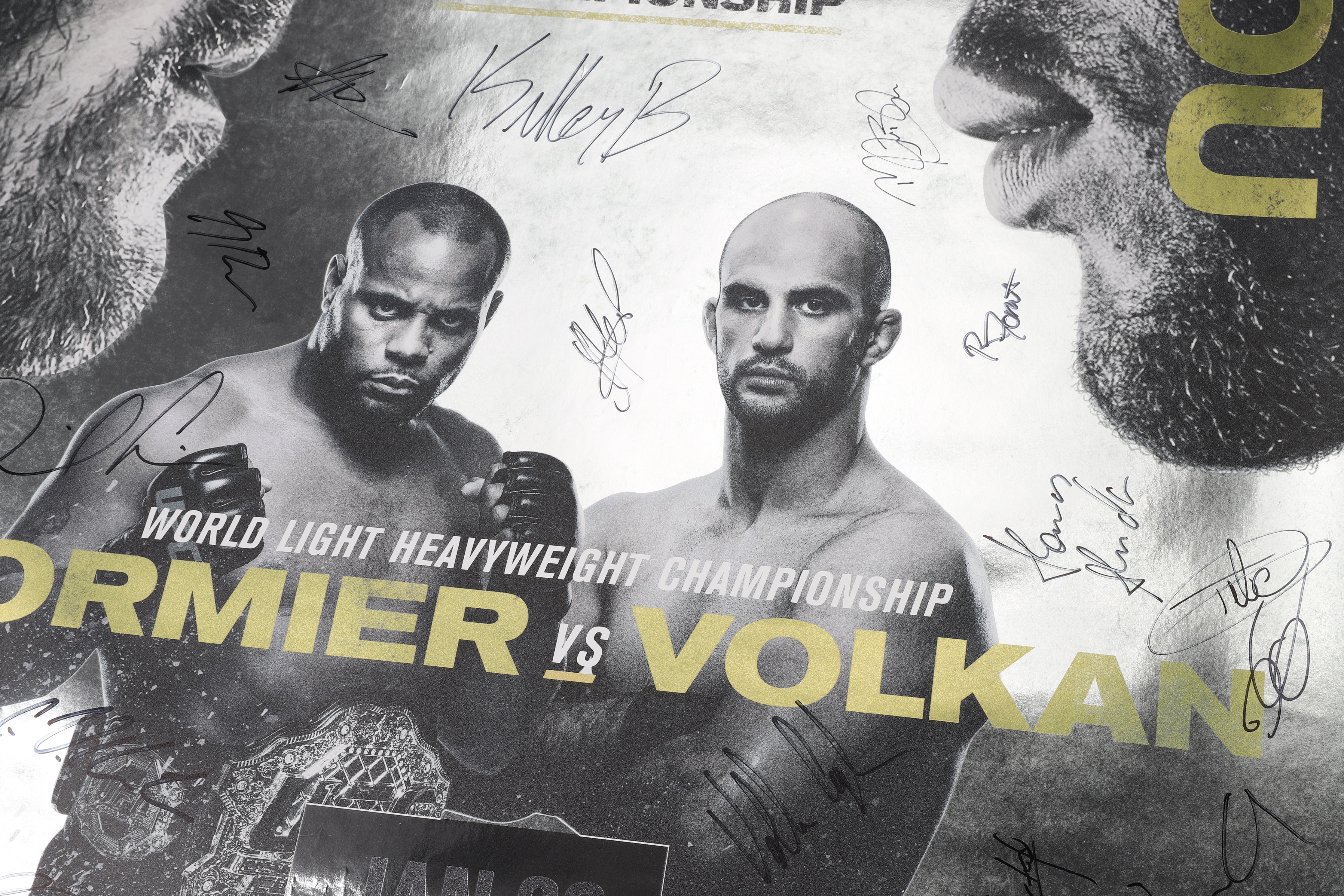 UFC 220: Miocic vs Ngannou Autographed Event Poster