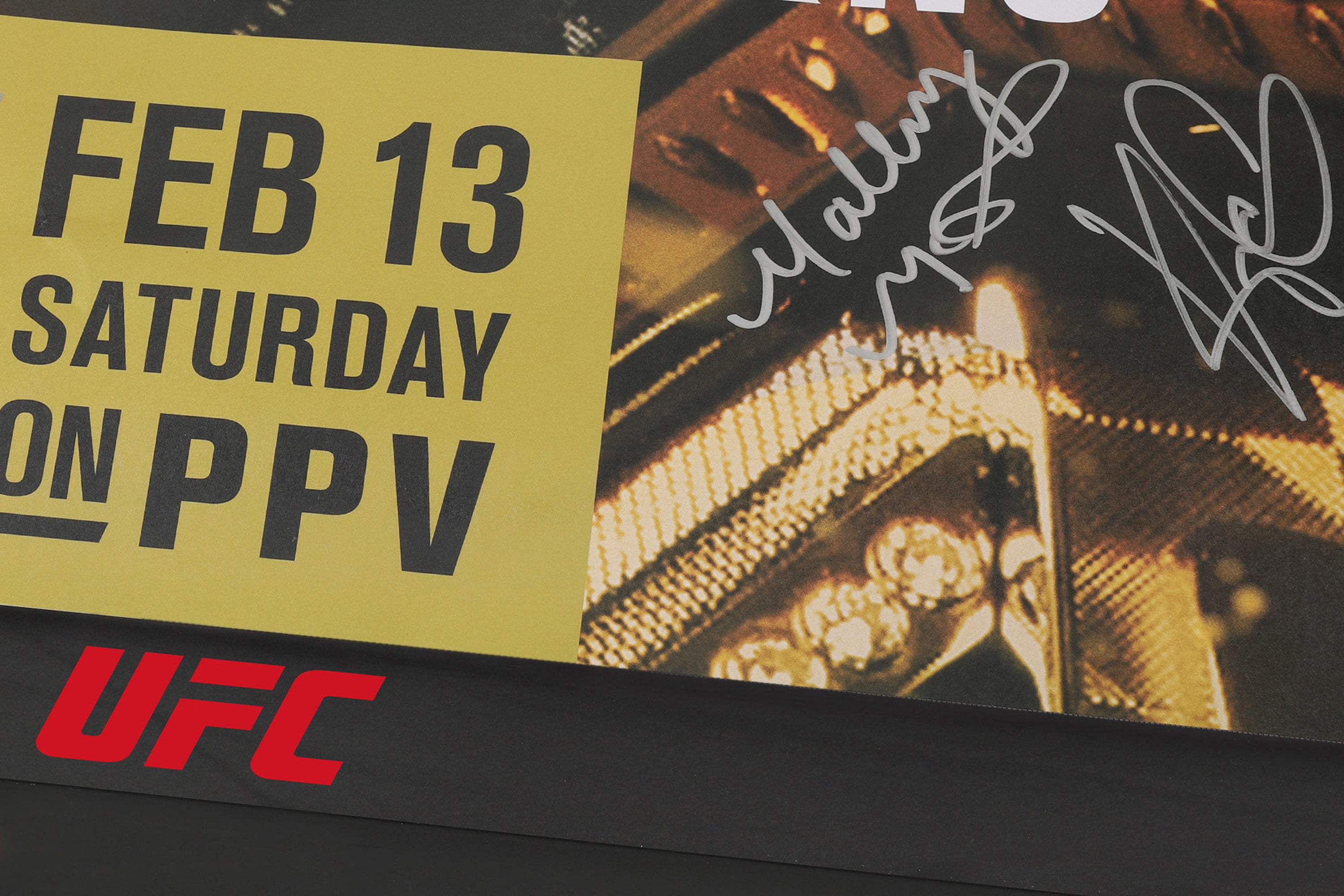 UFC 258: Usman vs Burns Autographed Event Poster