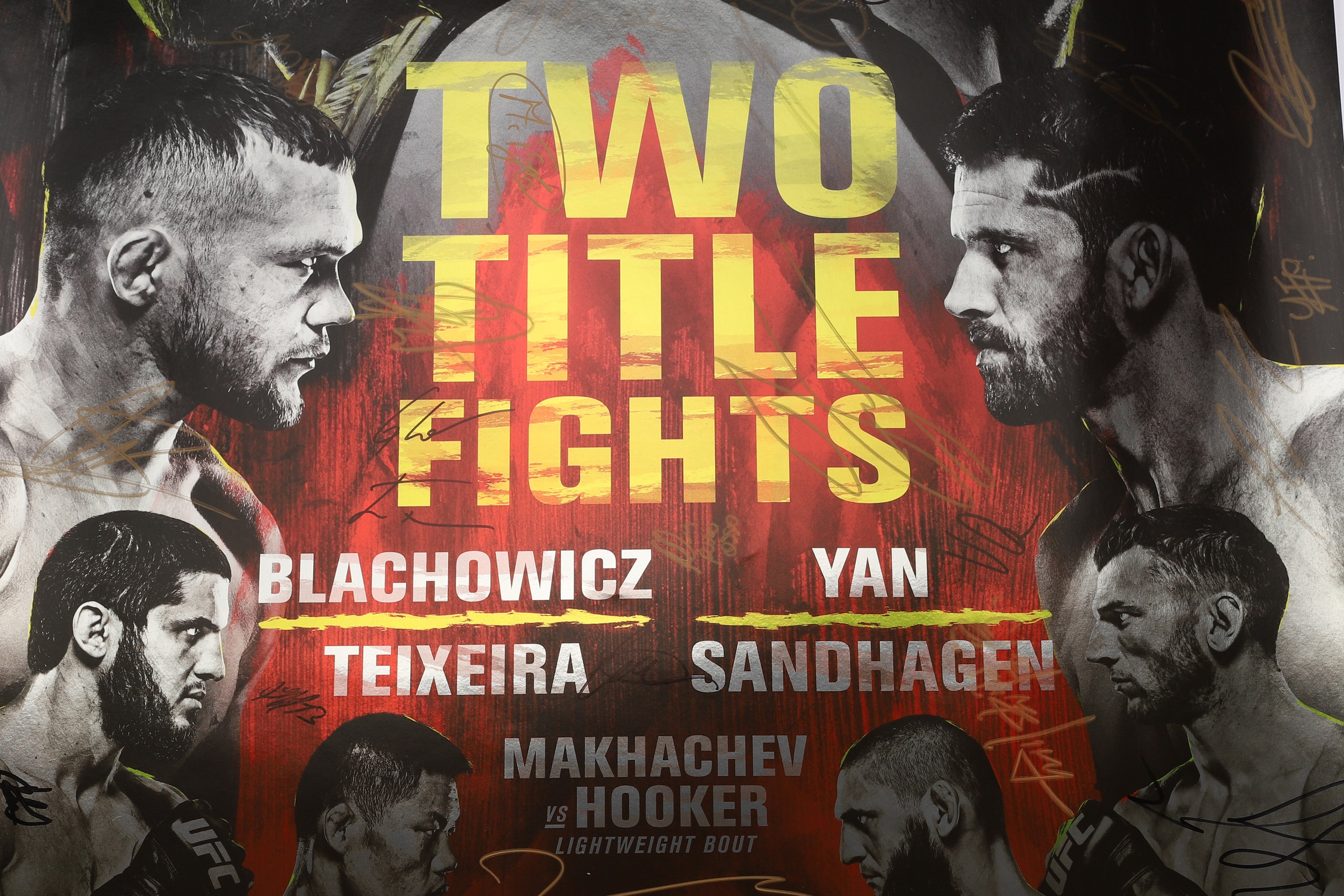 UFC 267: Błachowicz vs Teixeira Autographed Event Poster