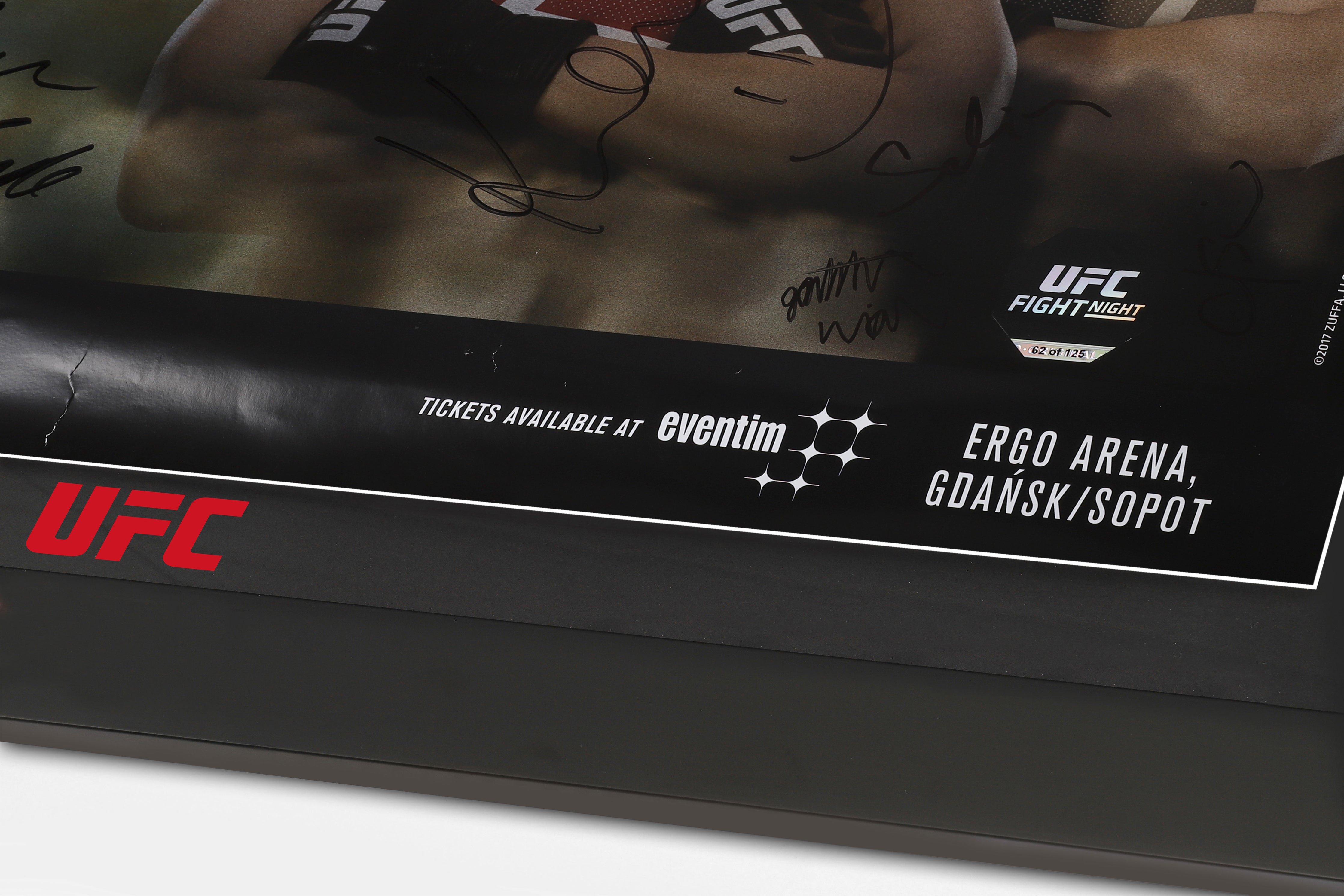 UFC Fight Night: Cowboy vs Till Autographed Event Poster