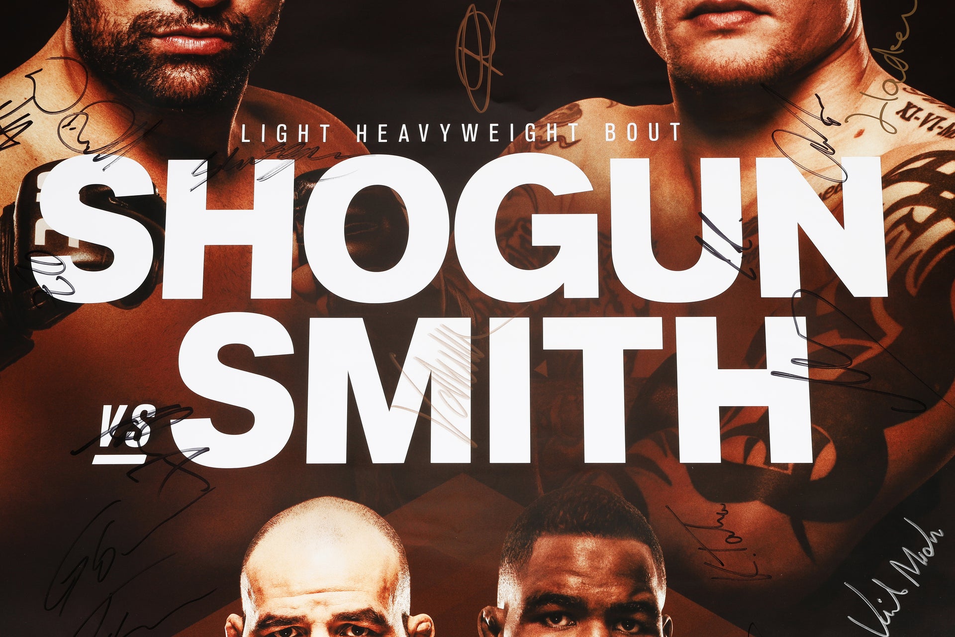 UFC Fight Night: Shogun vs Smith Autographed Event Poster
