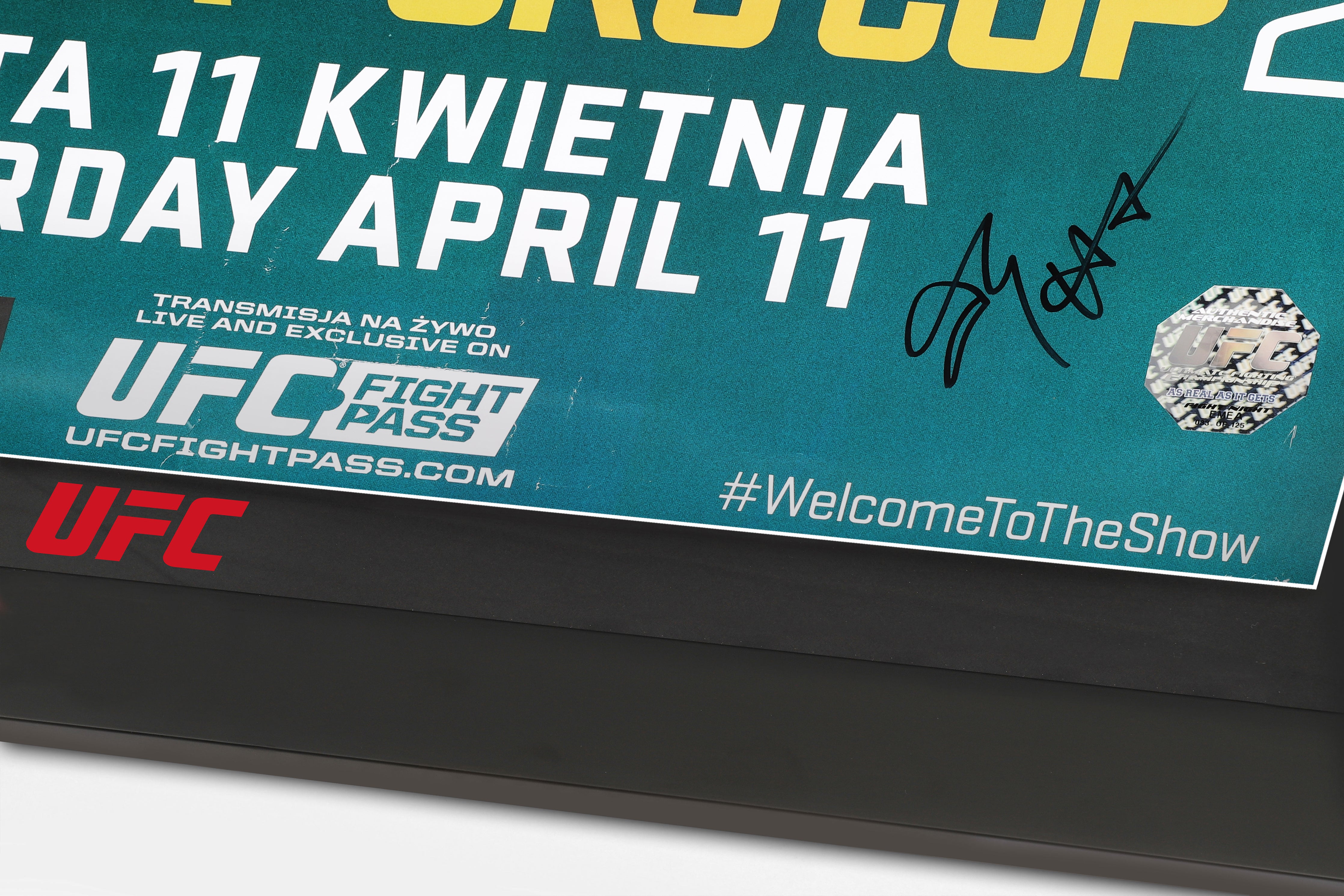 UFC Fight Night: Gonzaga vs Cro Cop 2 Autographed Event Poster