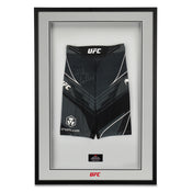 Framed Jake Collier Signed 1-of-1 Fight Worn Shorts UFC Fight Night: Kattar vs Chikadze