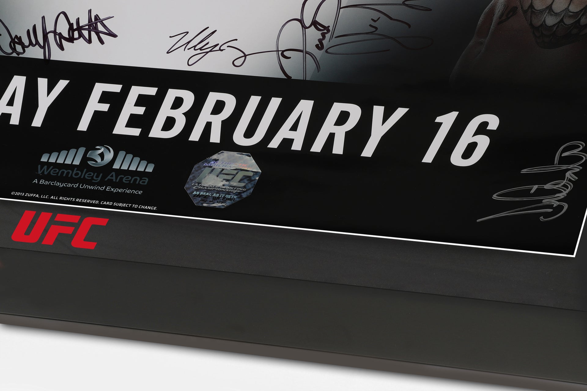 UFC on Fuel TV: Barão vs McDonald Autographed Event Poster