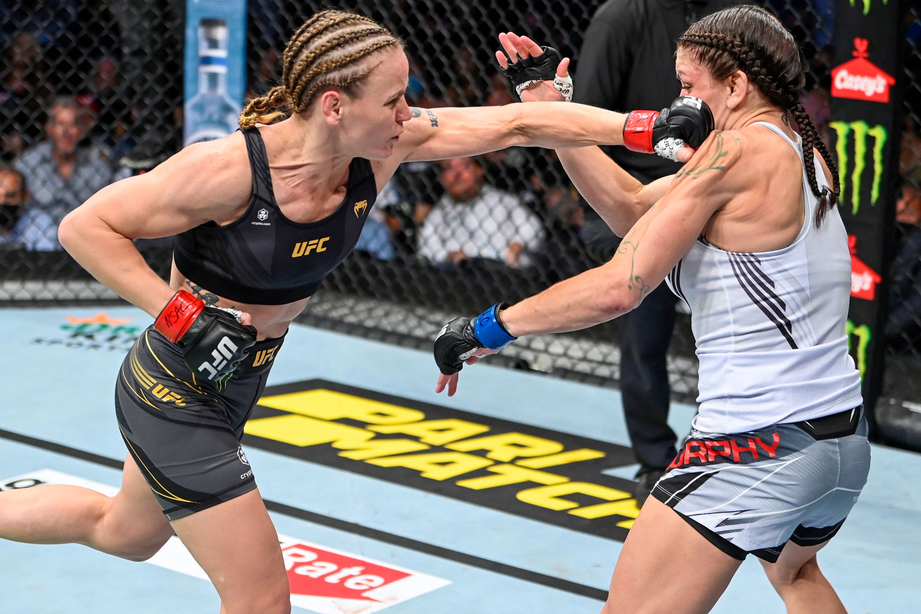 Valentina Shevchenko Punching Framed Signed Photo UFC 266