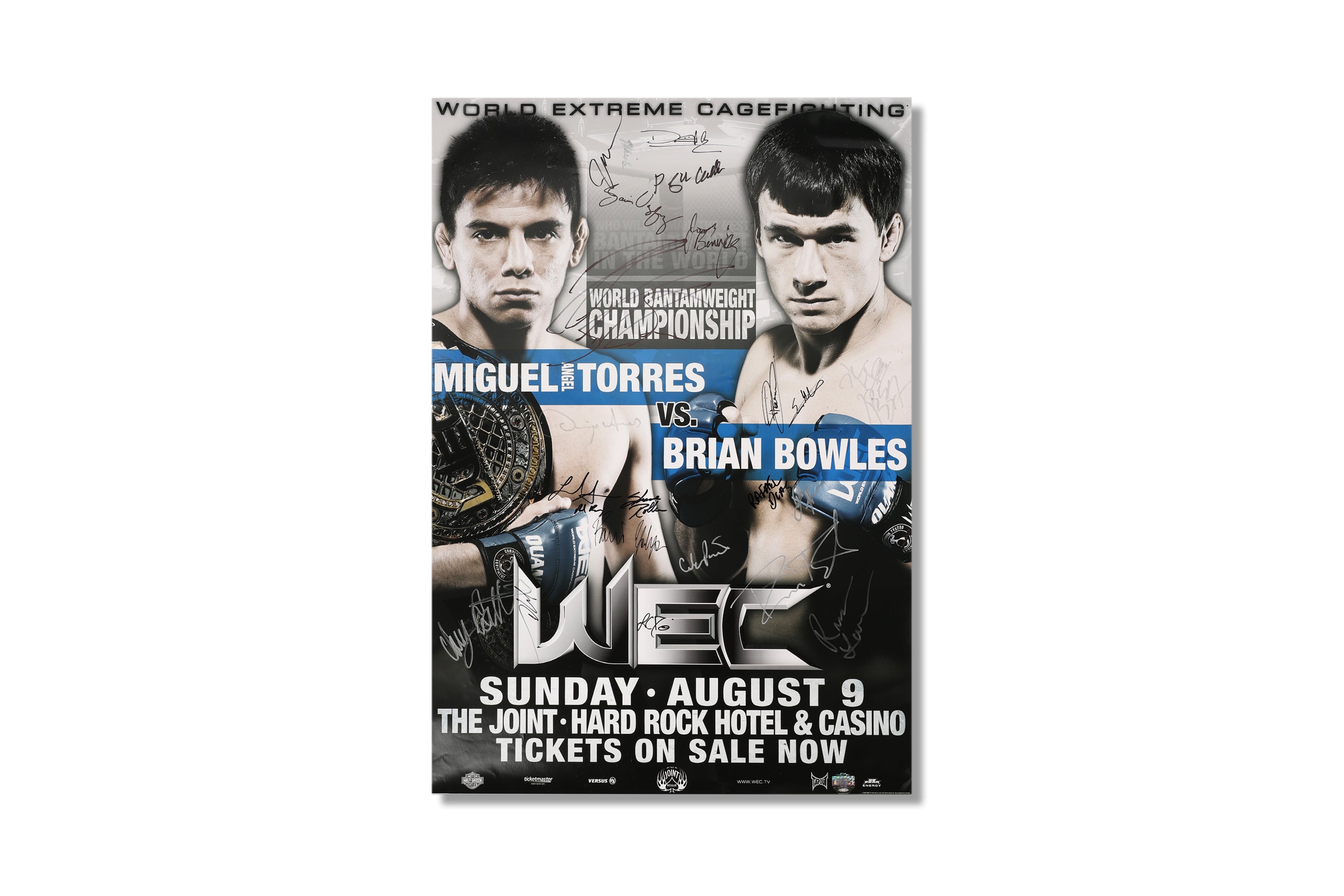 WEC 42: Torres vs Bowles Autographed Event Poster
